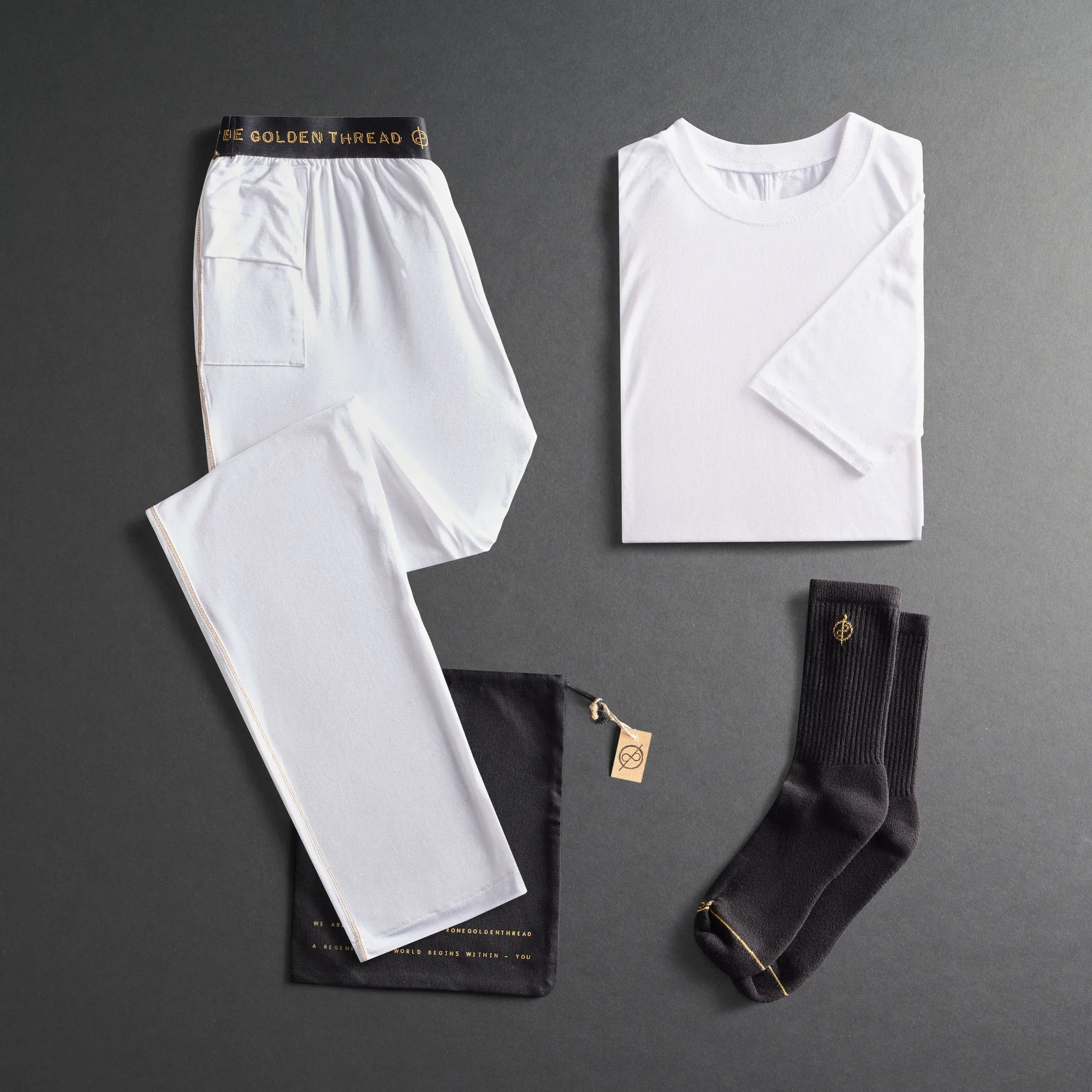 THE RELAX SET - PURE WHITE sold by One Golden Thread