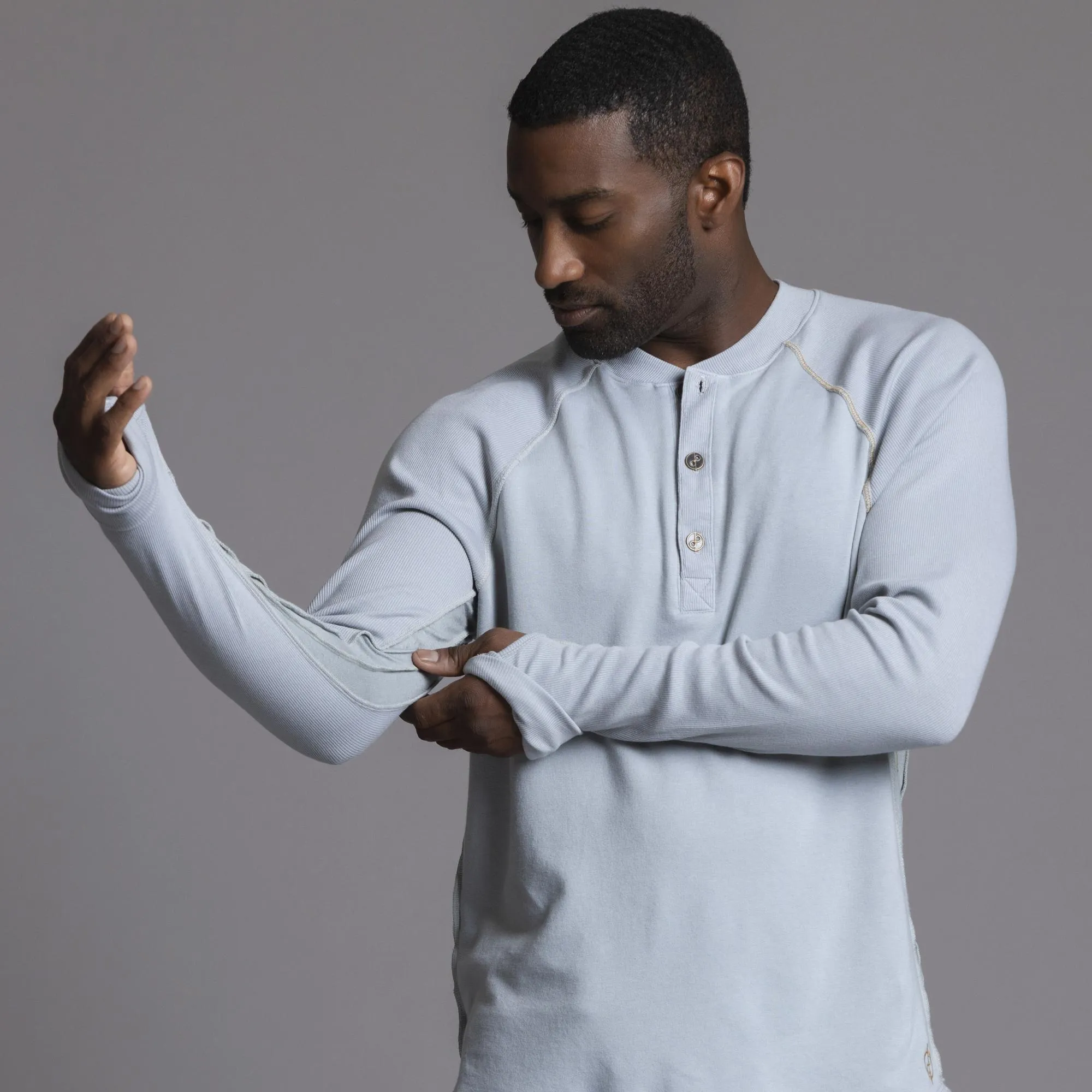 The Plush Ribbed Henley sold by One Golden Thread product image thumbnail 4