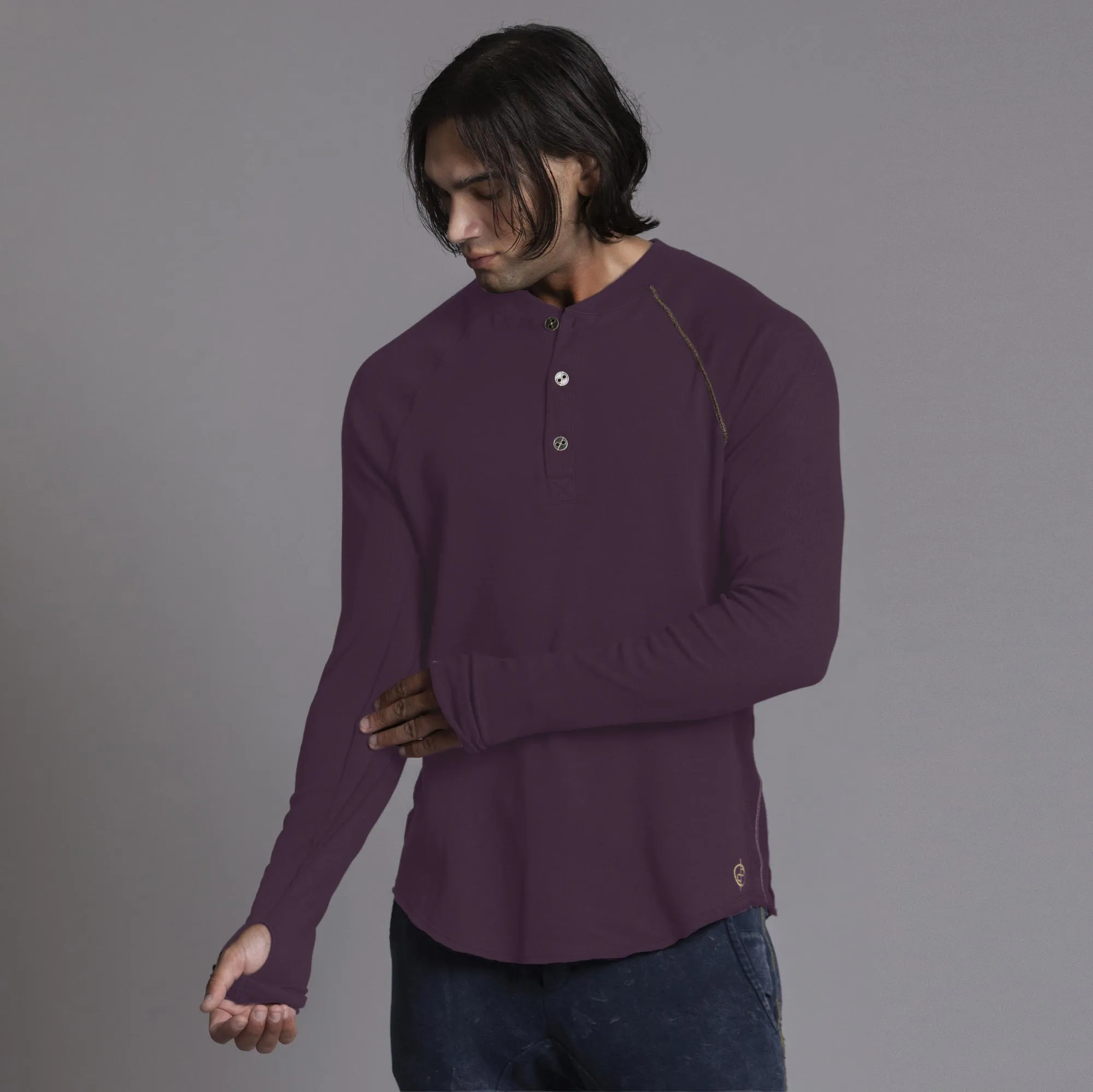 The Plush Ribbed Henley sold by One Golden Thread product image thumbnail 2