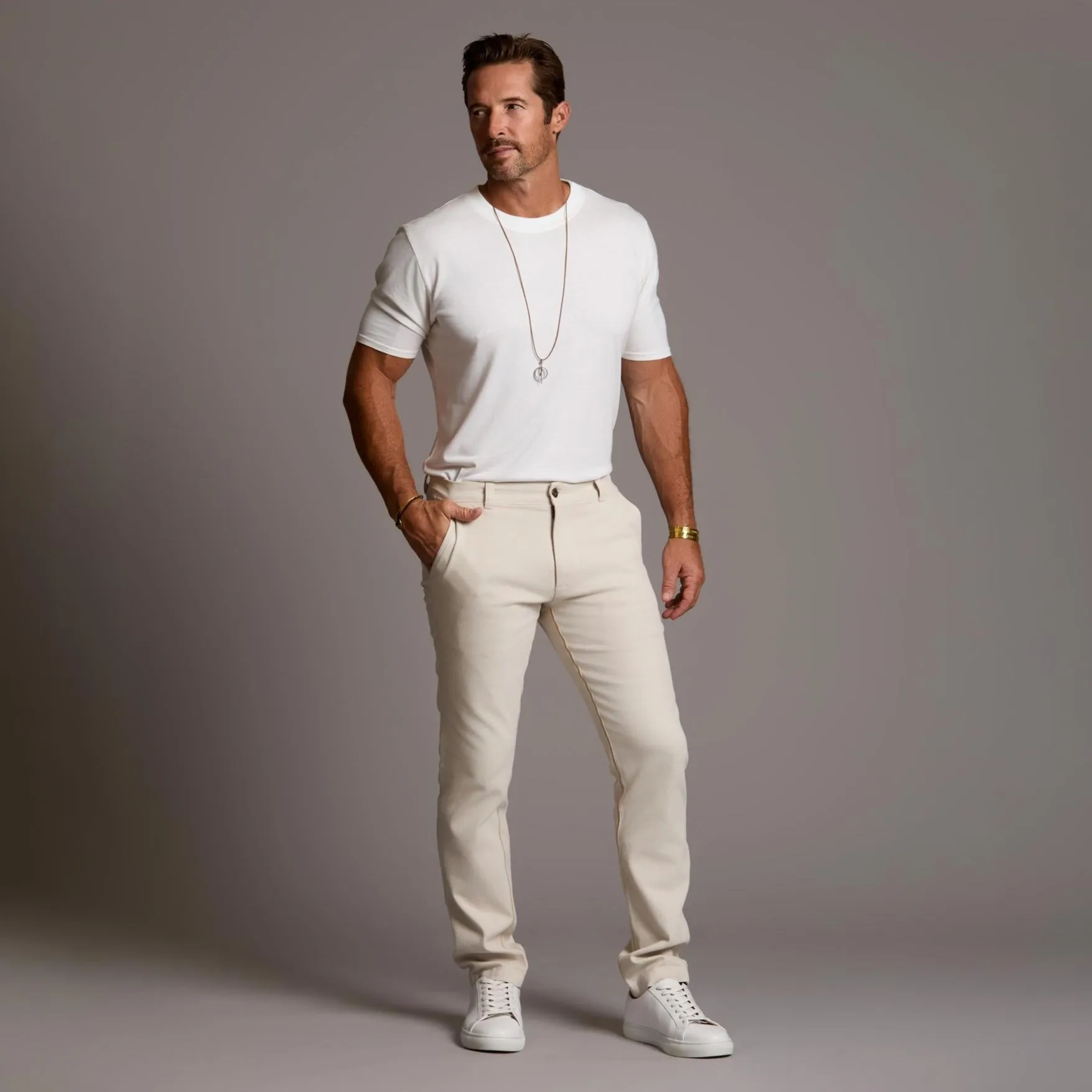 THE ELEMENTAL PANT / WHITE STONE sold by One Golden Thread product image thumbnail 5