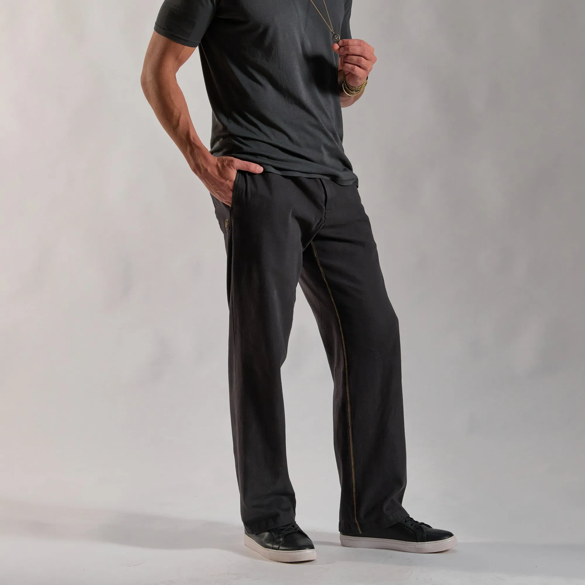 THE EASE PANT / SLATE sold by One Golden Thread