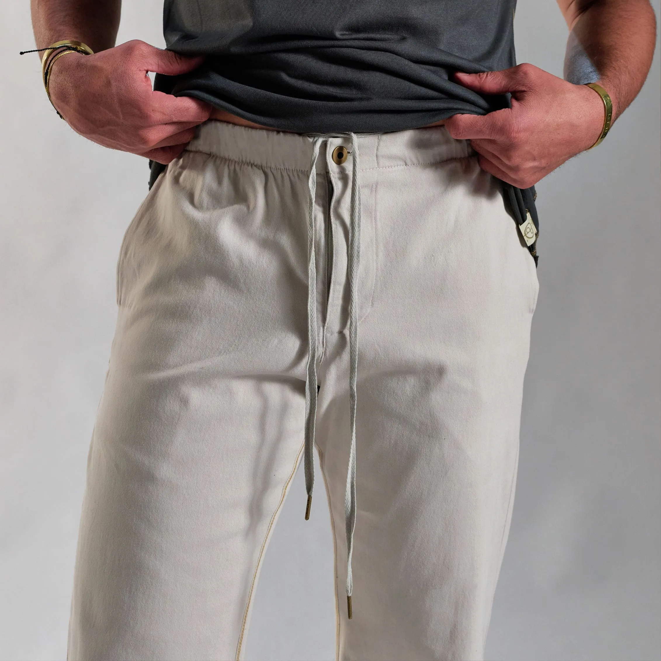 THE EASE PANT / WHITE STONE sold by One Golden Thread product image thumbnail 3