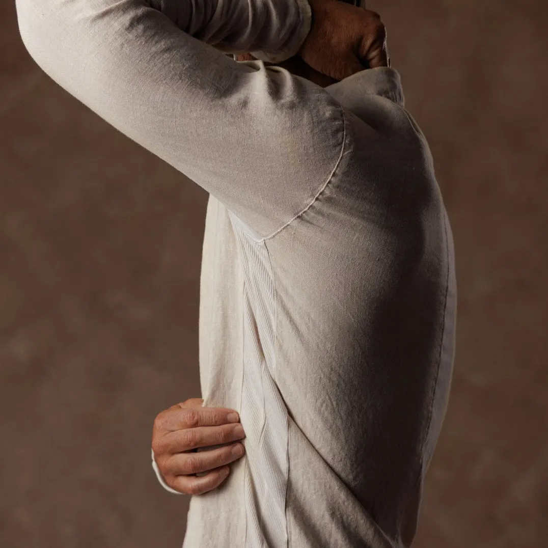AER LINEN SHIRT / WHITE STONE sold by One Golden Thread product image thumbnail 5
