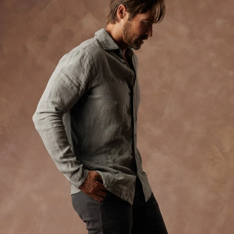 AER LINEN SHIRT / DEEP CLAY sold by One Golden Thread product image thumbnail 4