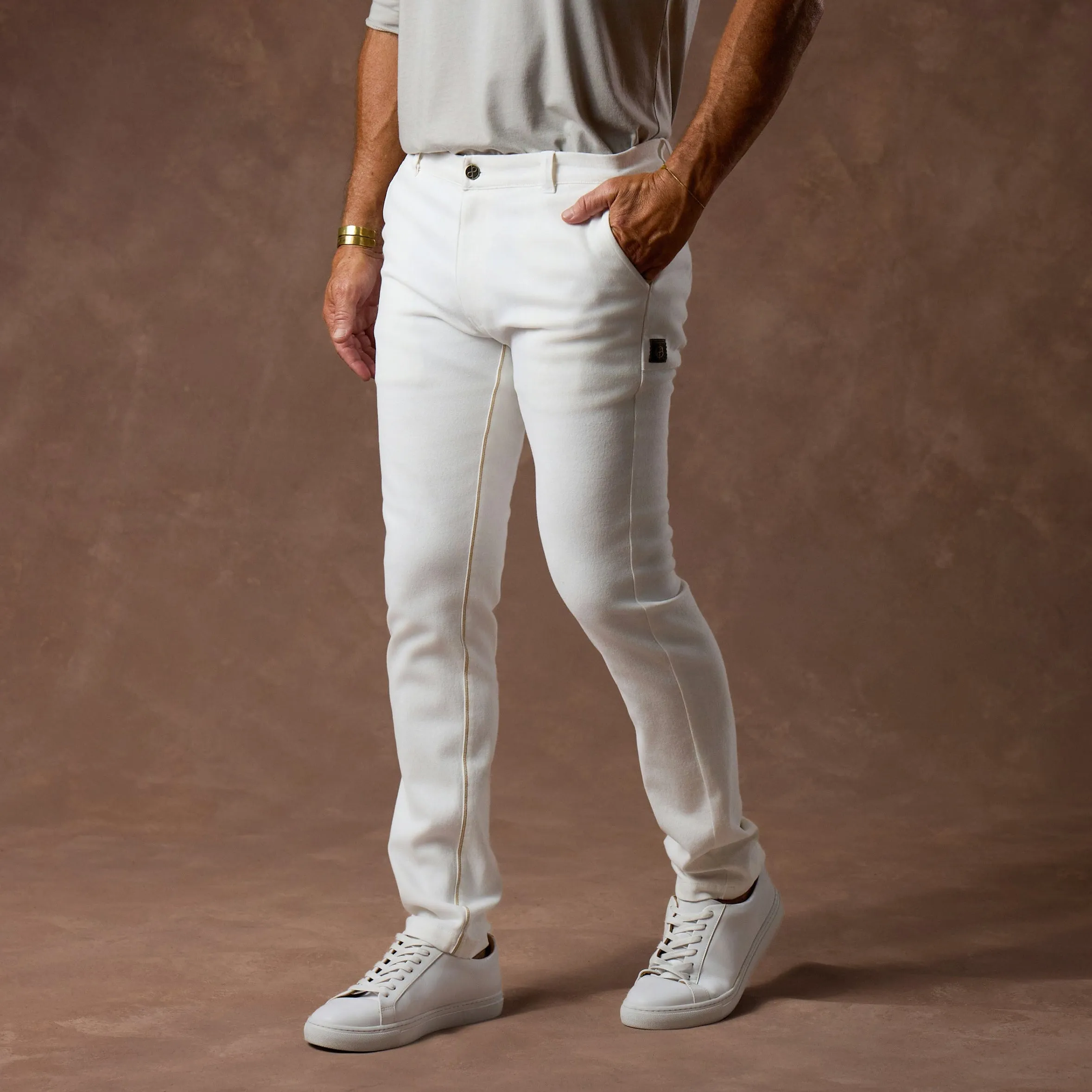 THE ELEMENTAL SLIM PANT / LUMEN WHITE sold by One Golden Thread product image thumbnail 3