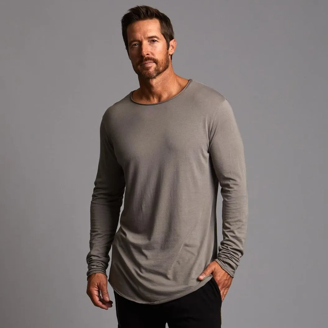 LONG SLEEVE CREW SHIRT / DEEP CLAY sold by One Golden Thread product image thumbnail 3