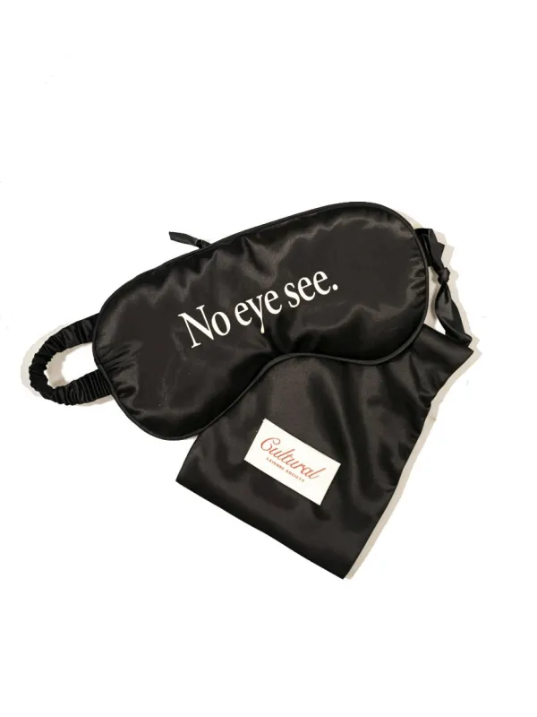 No Eye See • Sleep Eye Mask Black sold by Matter Matters