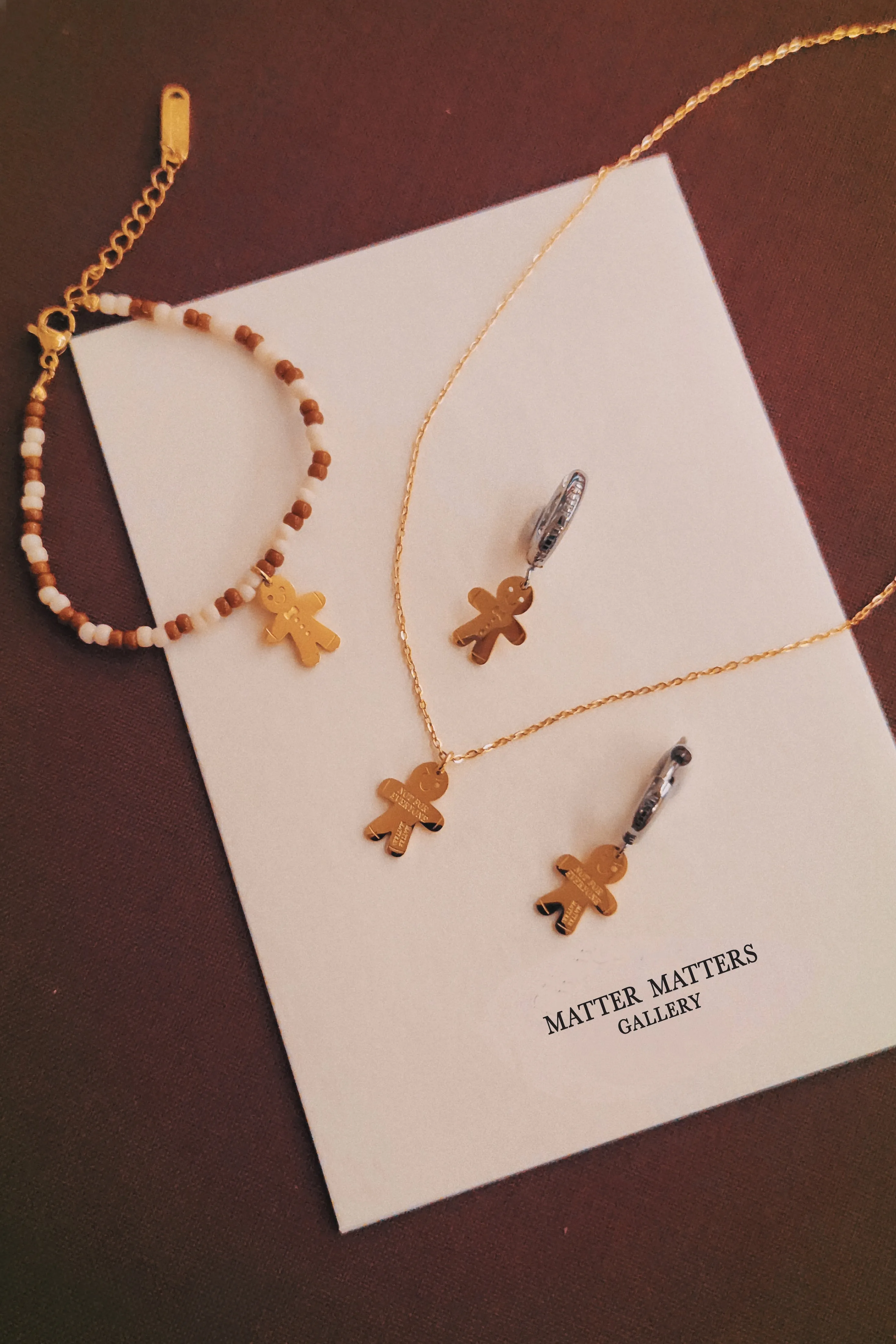 Not Anyone's Gingerbread Man Necklace • Steel sold by Matter Matters product image thumbnail 3