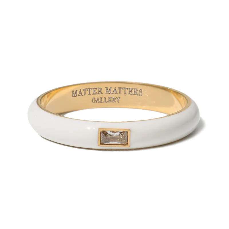 Bling Ring • White Enamel sold by Matter Matters
