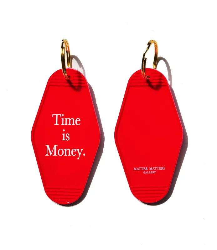 MMG Keyring • Red • Time is Money. sold by Matter Matters