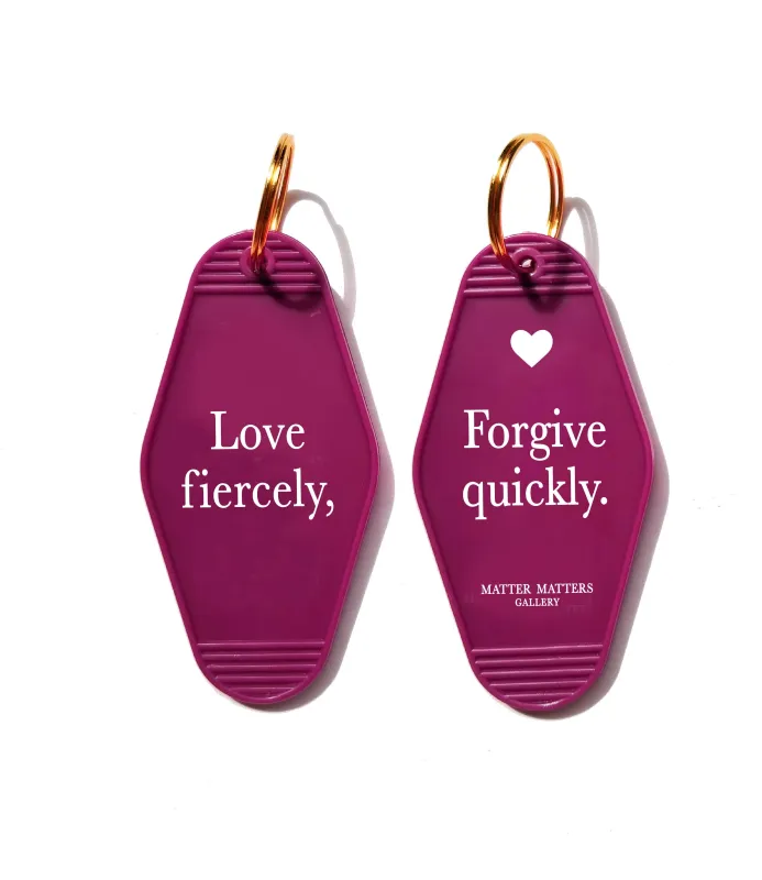 MMG Keyring • Magenta • Love fiercely sold by Matter Matters