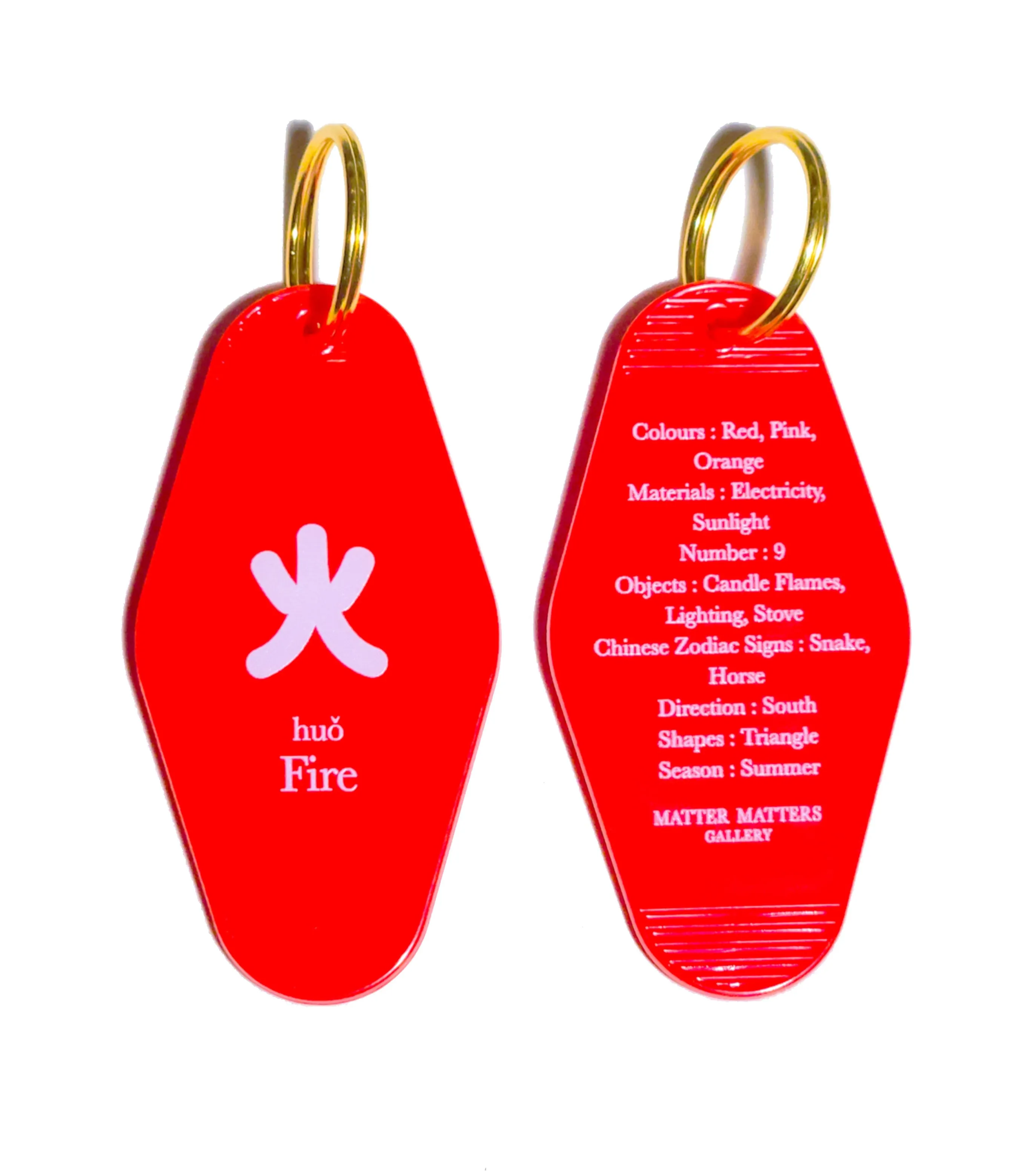 MMG Keyring • Five Elements • Fire sold by Matter Matters