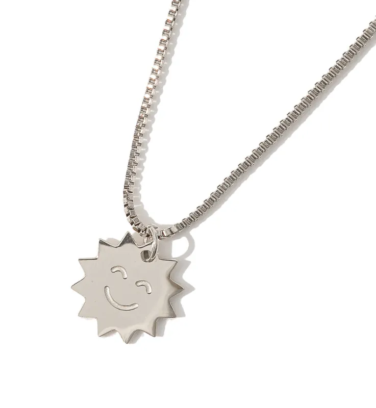 Behind the Smile Necklace • Steel sold by Matter Matters