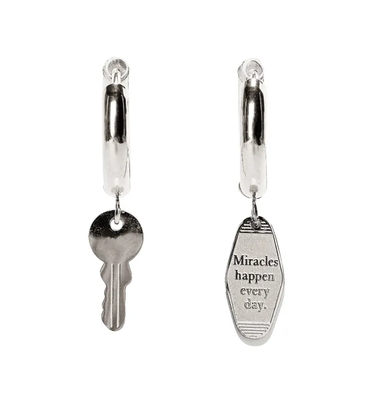 Vacation Key Tag Hoops • Steel sold by Matter Matters