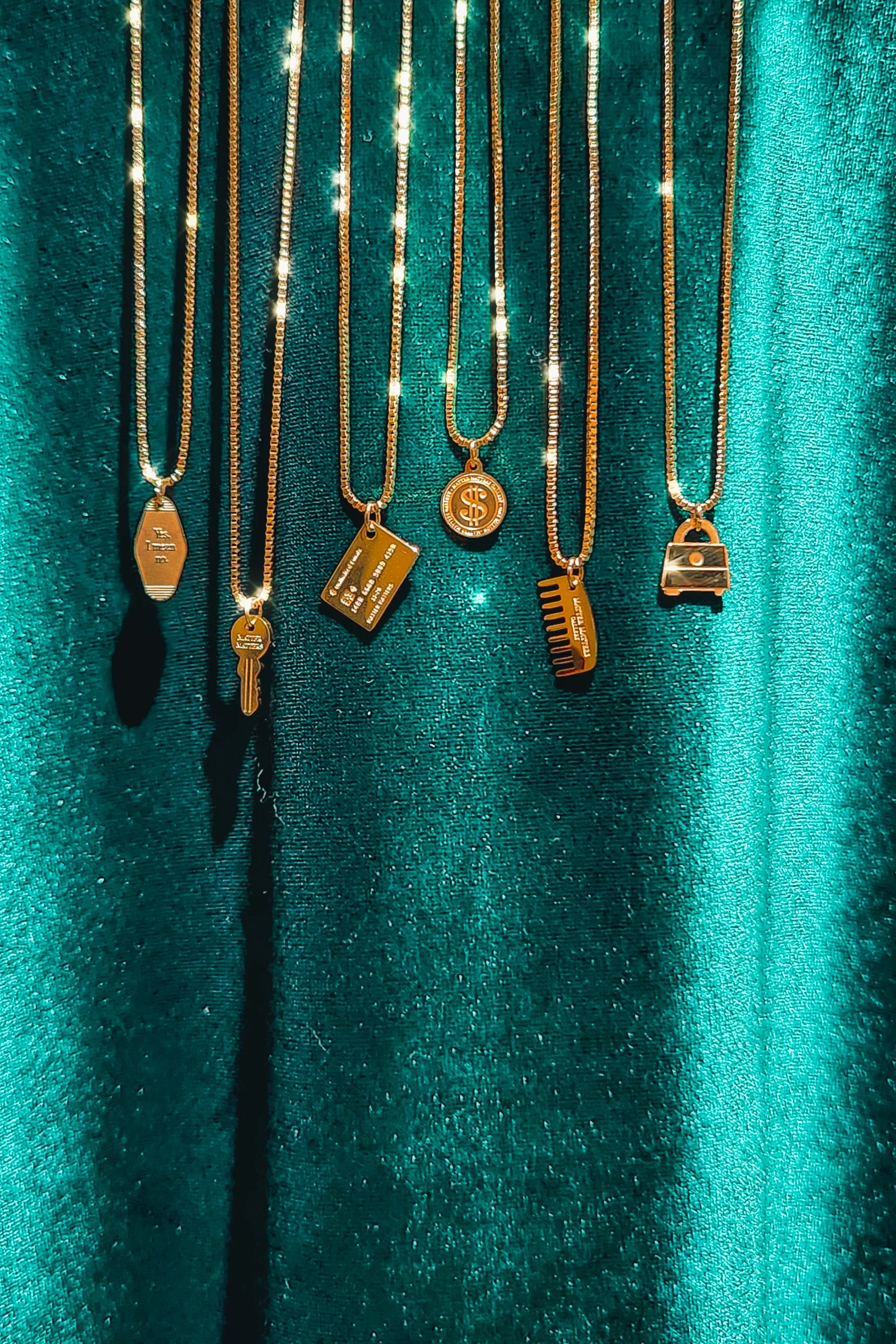 Hello Hair Comb Pendant • Gold sold by Matter Matters product image thumbnail 4