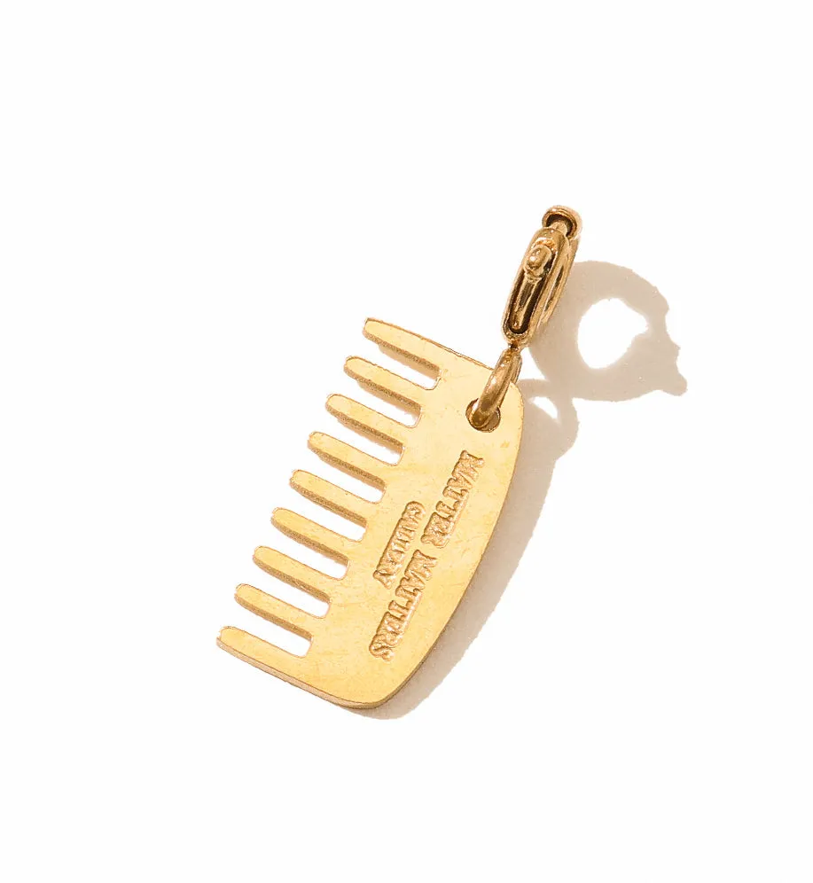 Hello Hair Comb Pendant • Gold sold by Matter Matters product image thumbnail 3