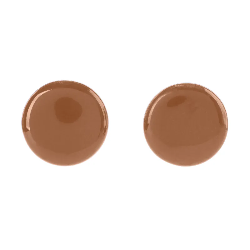 Circle Studs • Chocolate sold by Matter Matters