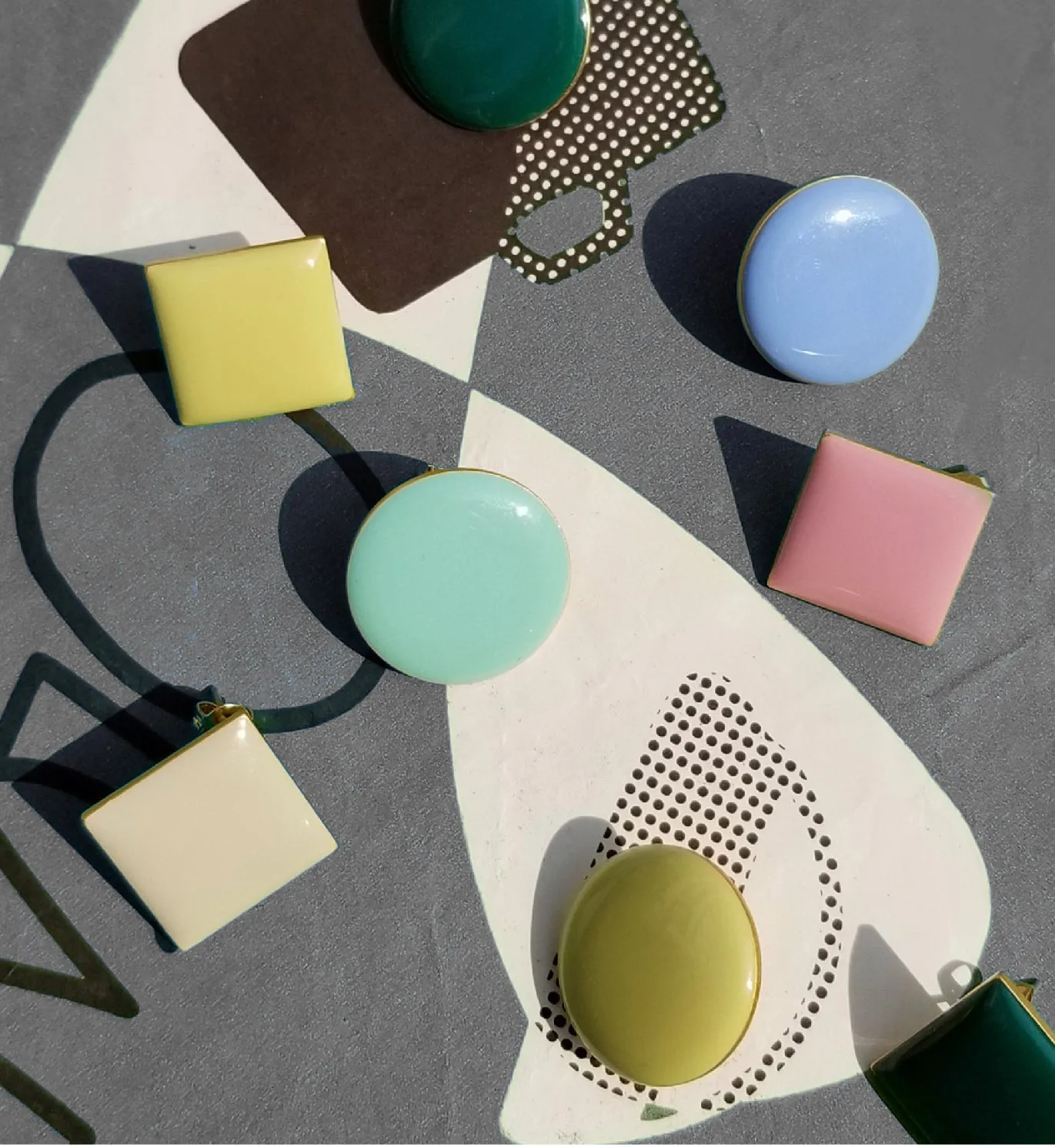 Circle Studs • Mint sold by Matter Matters product image thumbnail 4