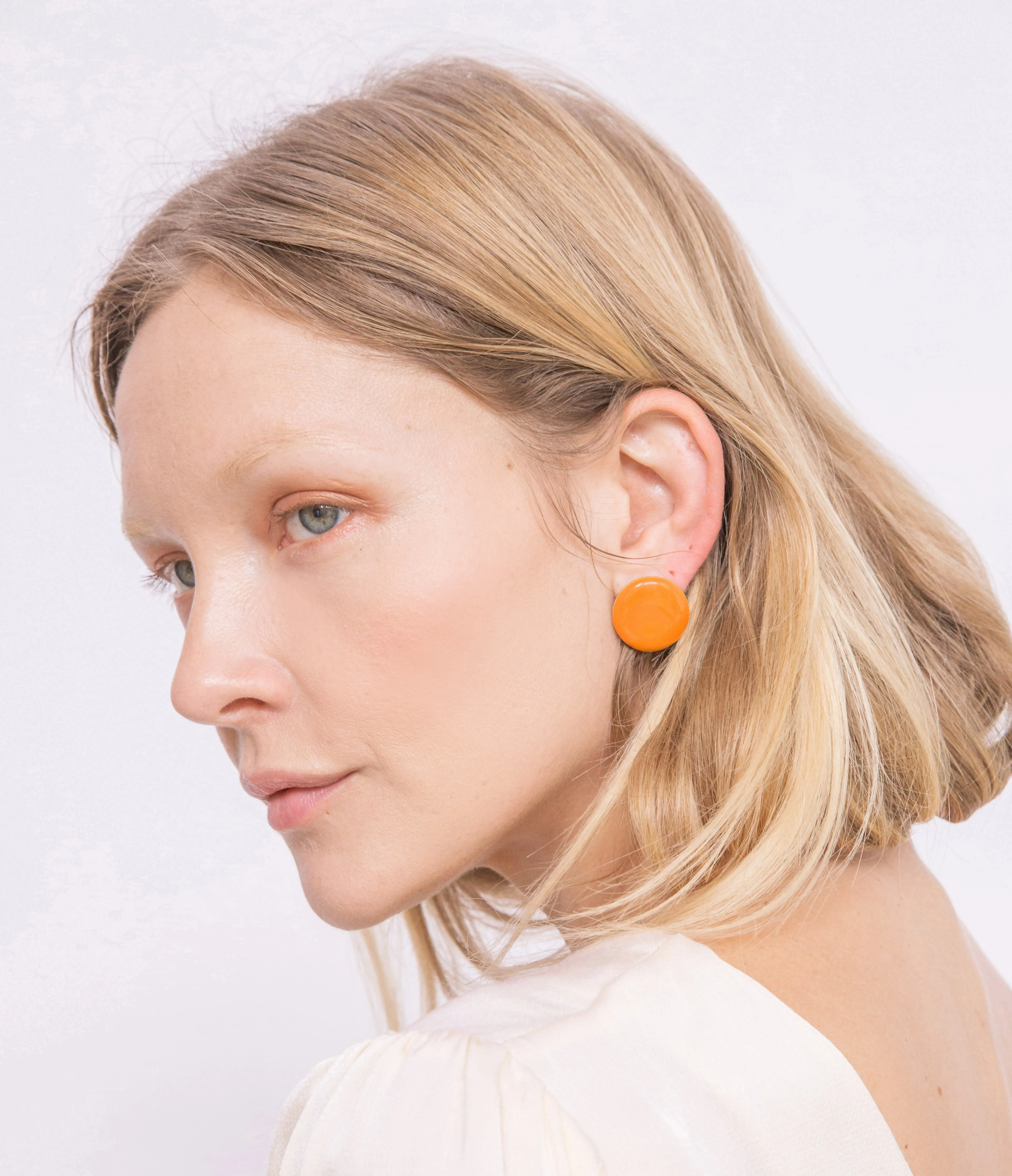 Circle Studs • Orange sold by Matter Matters product image thumbnail 2