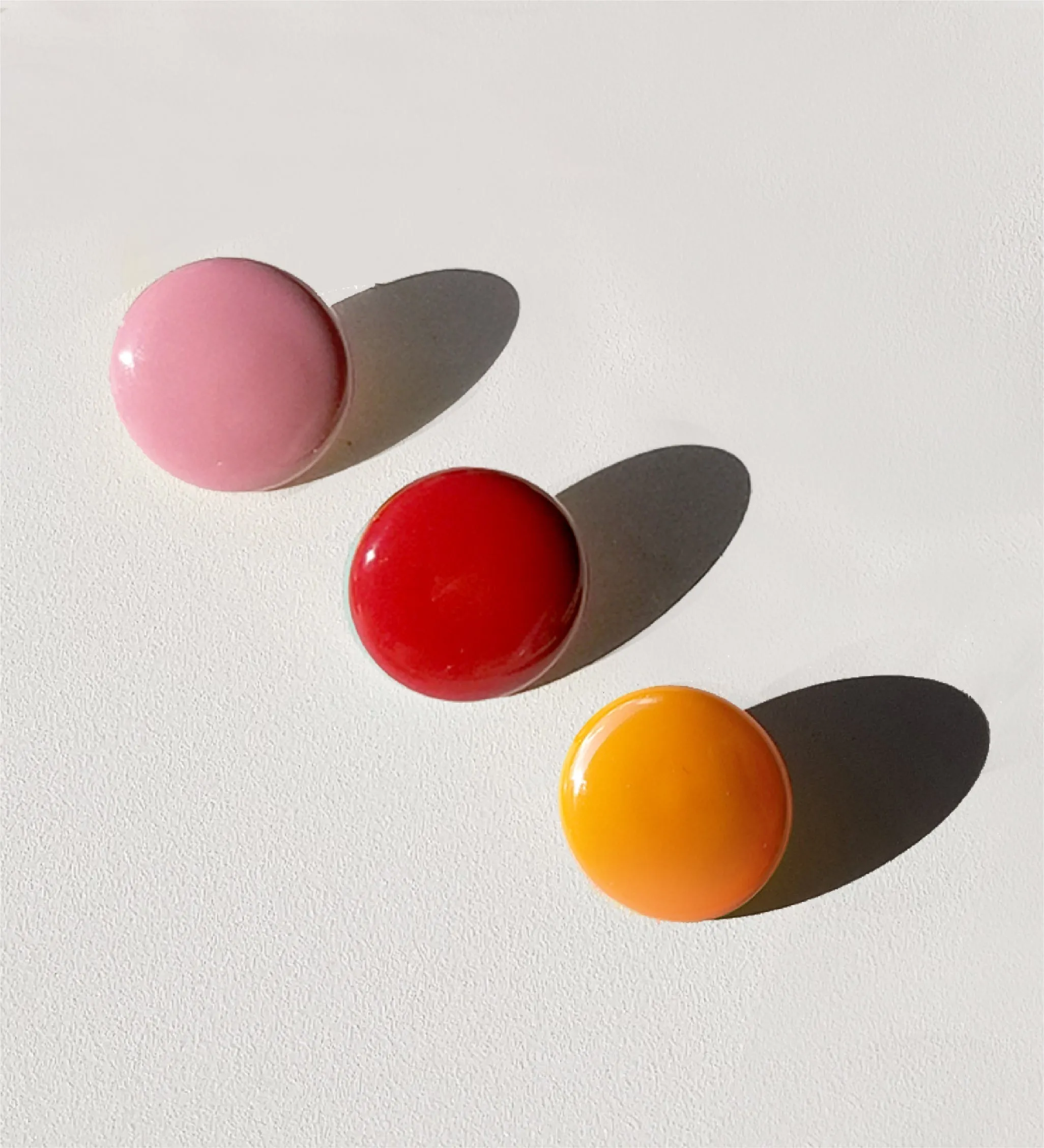 Circle Studs • Orange sold by Matter Matters product image thumbnail 3