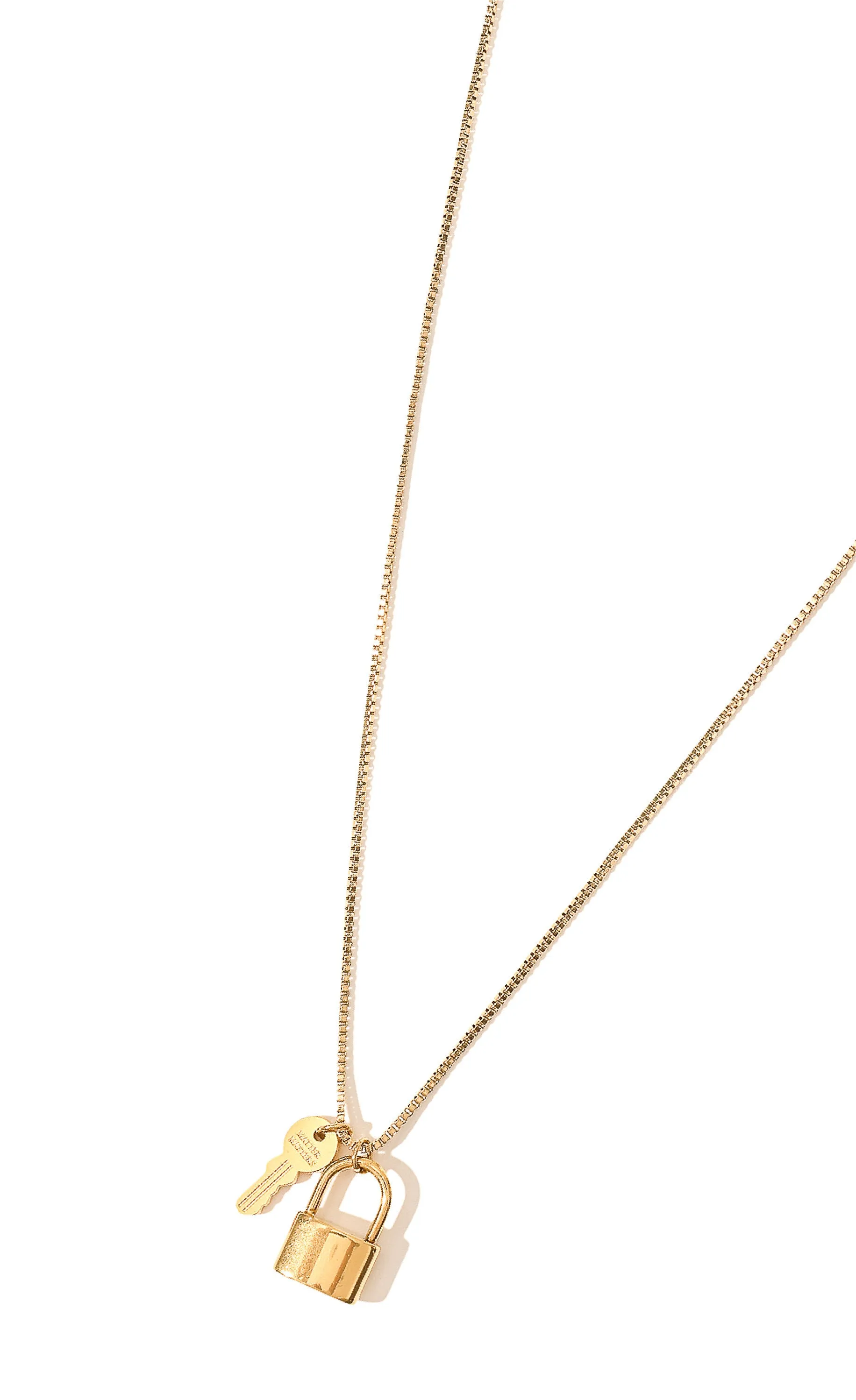 Unlock Secrets Key & Lock Necklace sold by Matter Matters product image thumbnail 2