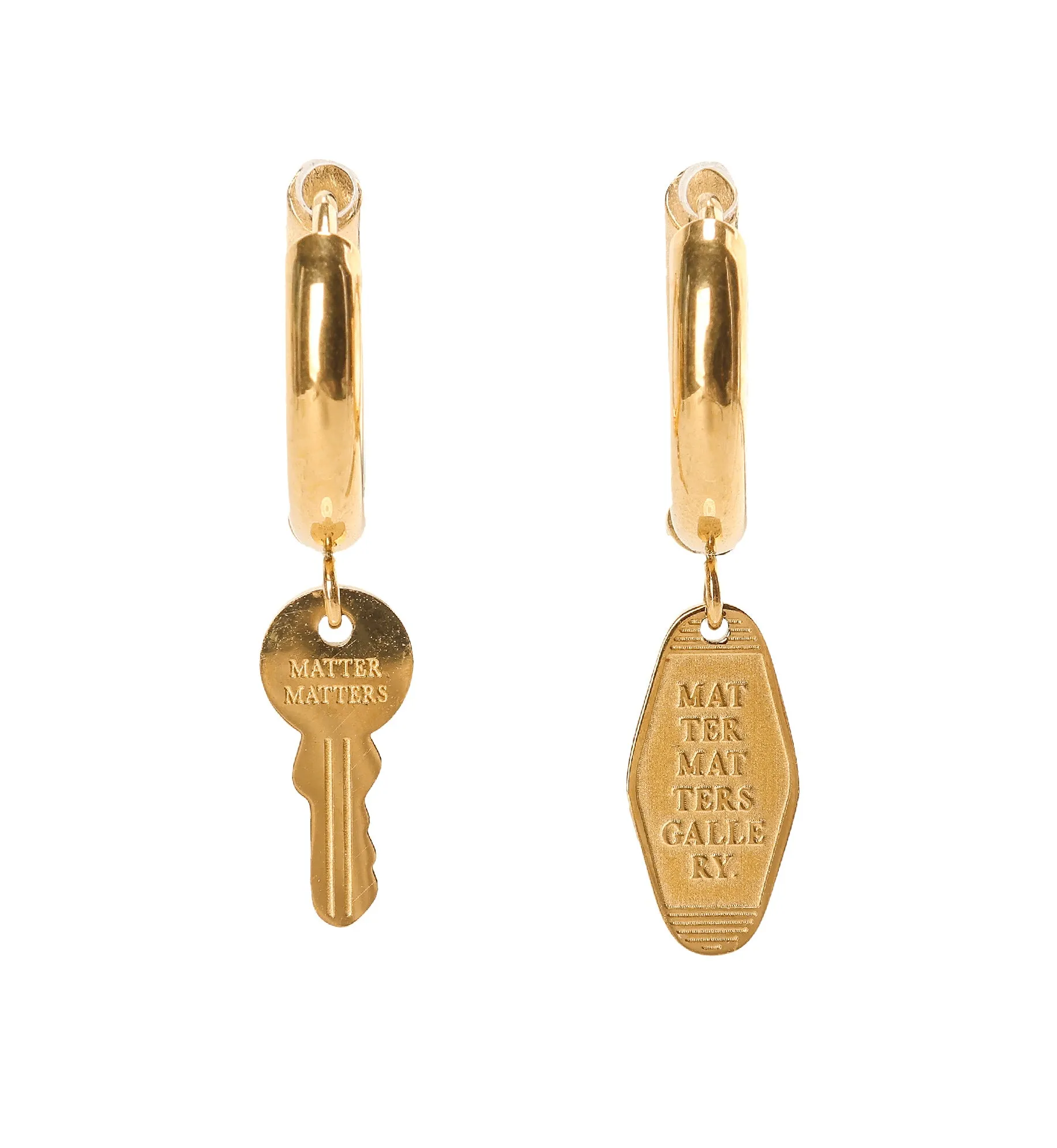 Vacation Key Tag Hoops • Gold sold by Matter Matters product image thumbnail 2