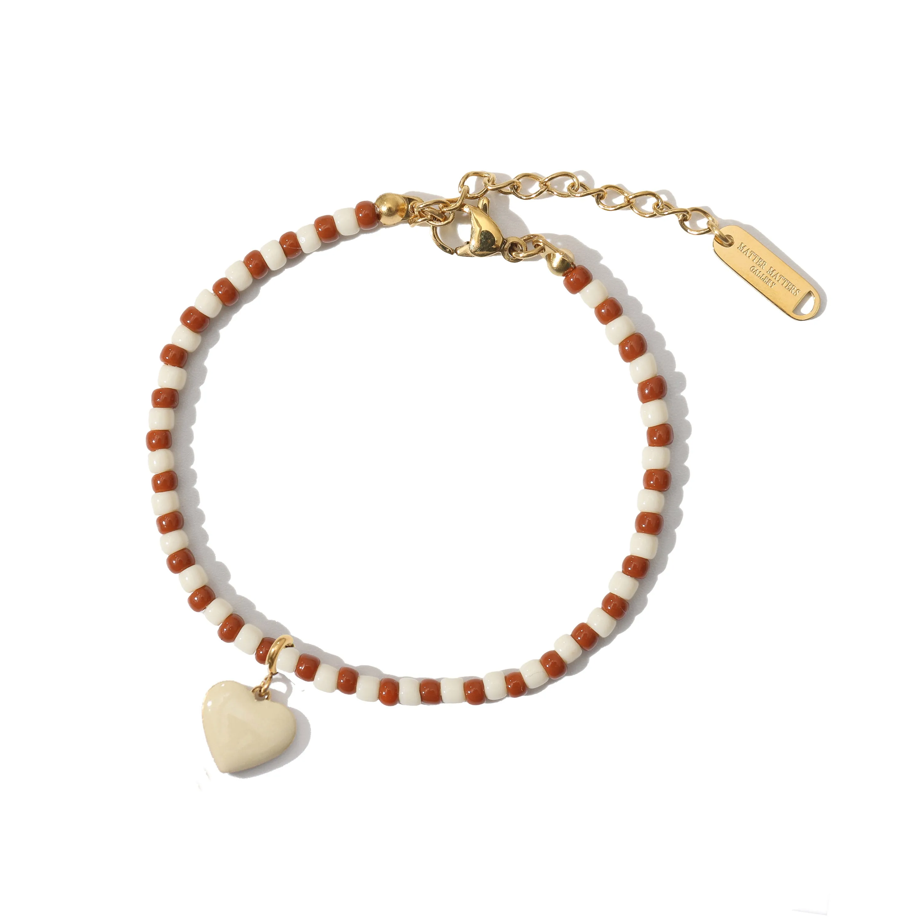 Humble Heart / Bracelet • Black & Cream sold by Matter Matters product image thumbnail 2