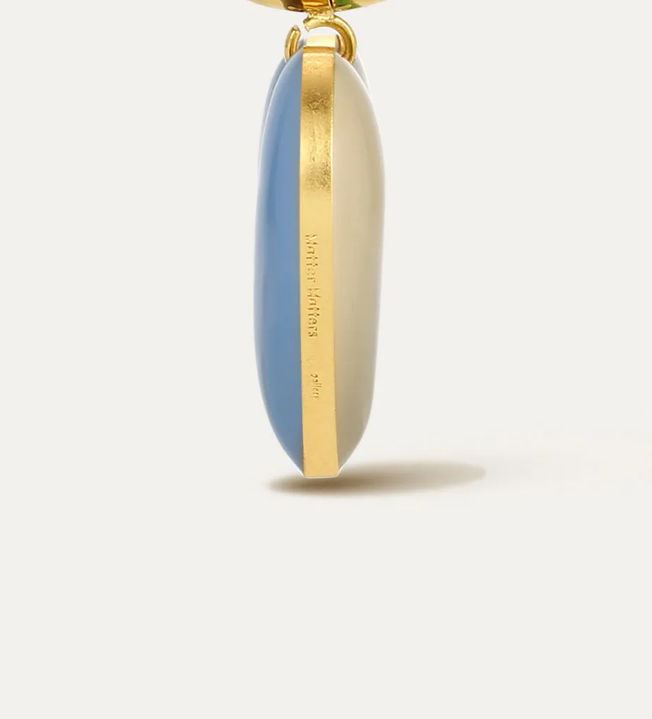 Follow Your Heart / Pearl Bracelet • Tan & Sky Blue sold by Matter Matters product image thumbnail 4