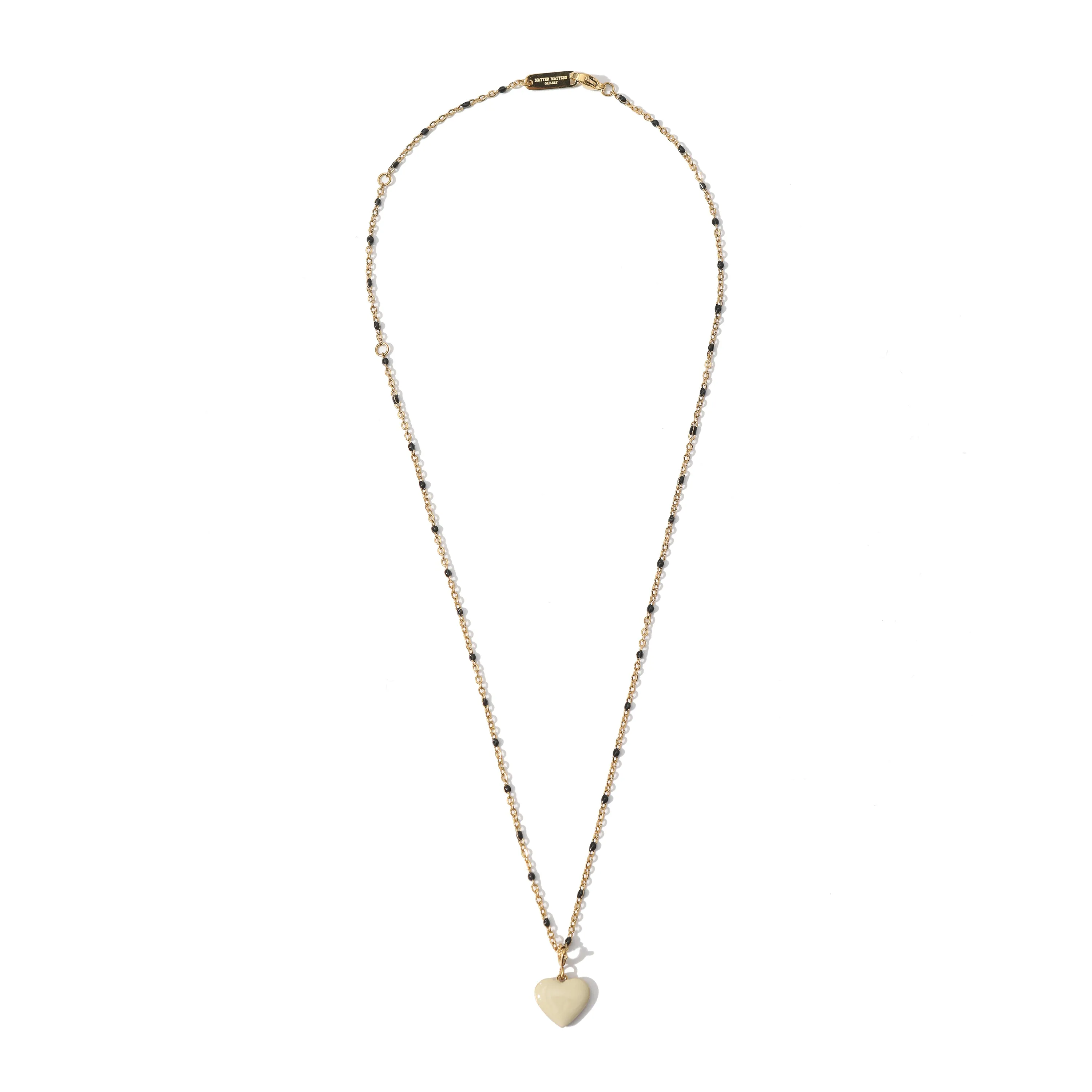 Humble Heart Necklace • Black & White sold by Matter Matters product image thumbnail 5