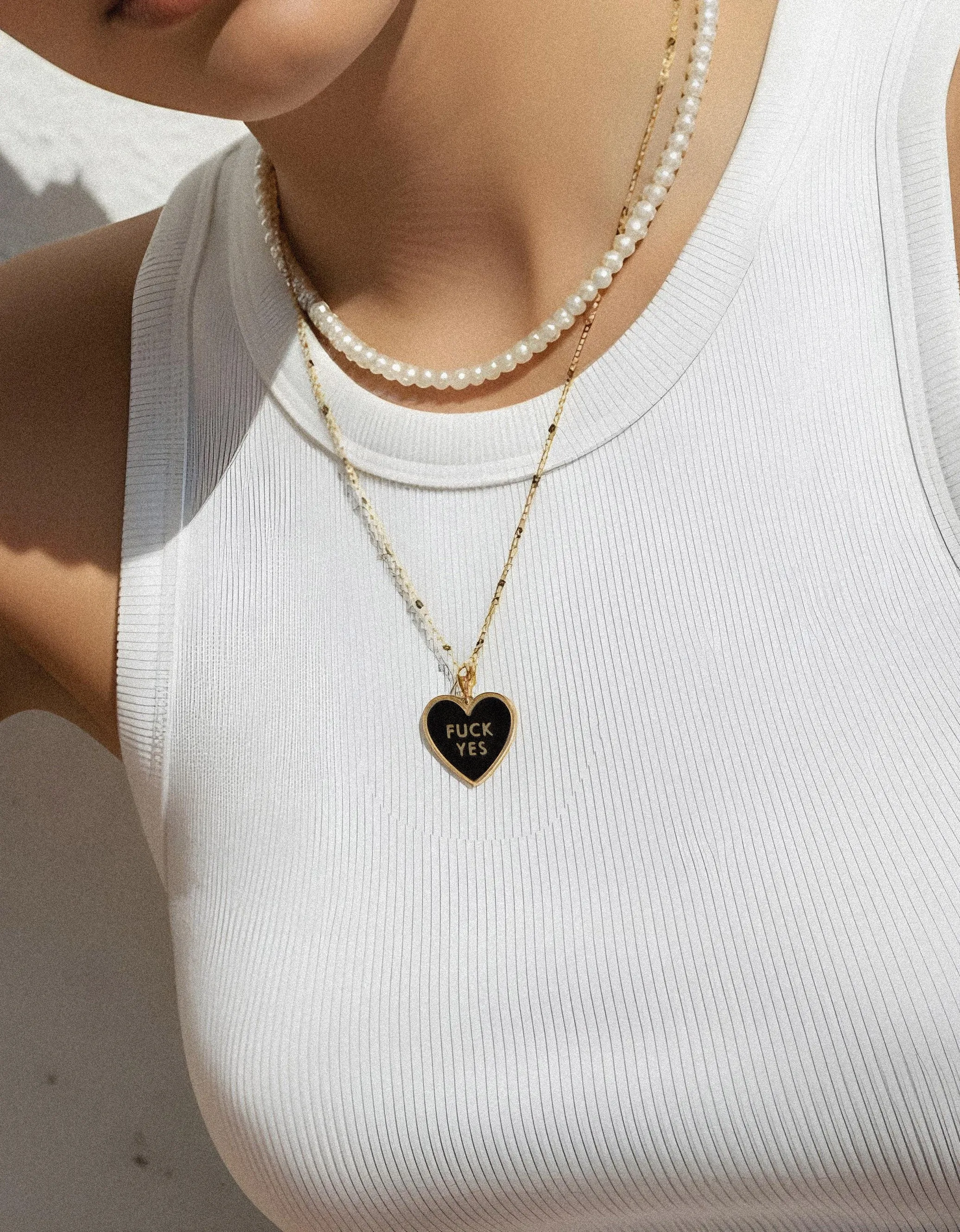 Fuck Yes Necklace • Black sold by Matter Matters product image thumbnail 2