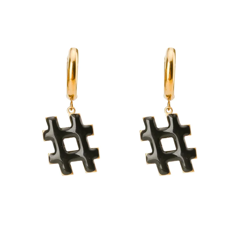 Hashtag / Hoops • Black & Maroon made by Matter Matters