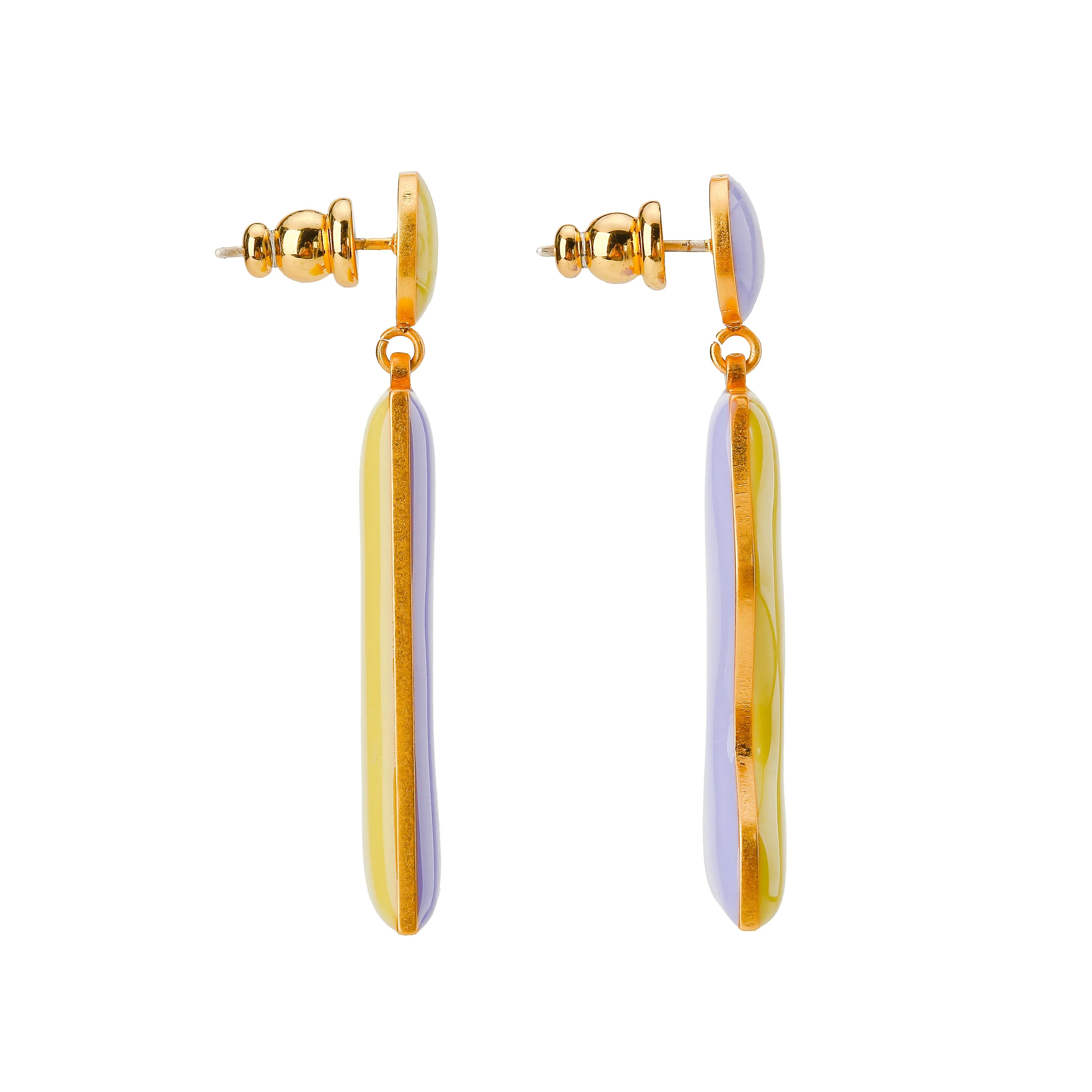 Cliff Earrings on Dots • Lemon & Lilac sold by Matter Matters product image thumbnail 4