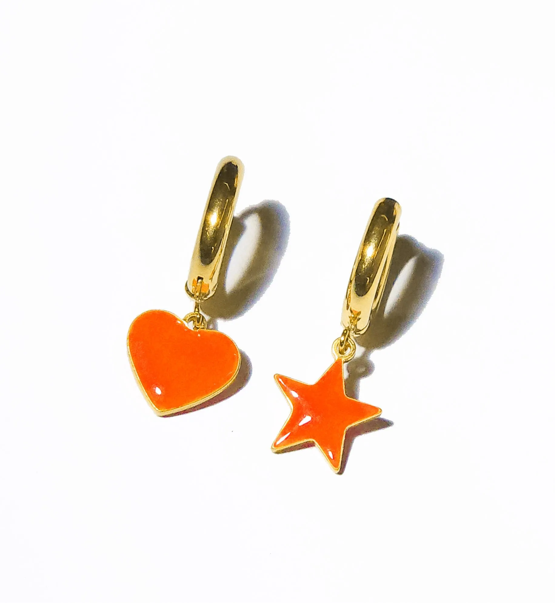 Sparkle Heart & Star / Hoops • Yellow & Orange sold by Matter Matters product image thumbnail 5