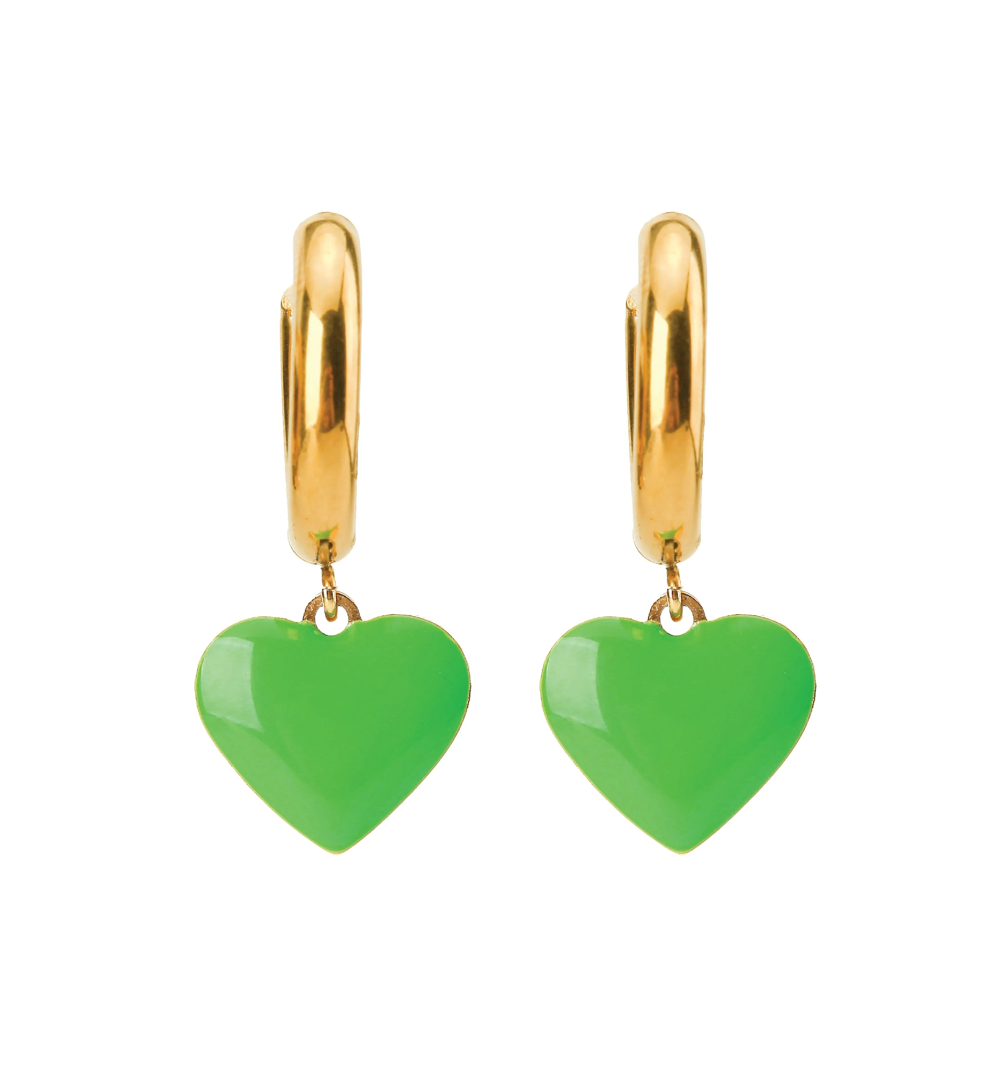 Humble Heart Earrings • Cobalt & Bright Green sold by Matter Matters product image thumbnail 3