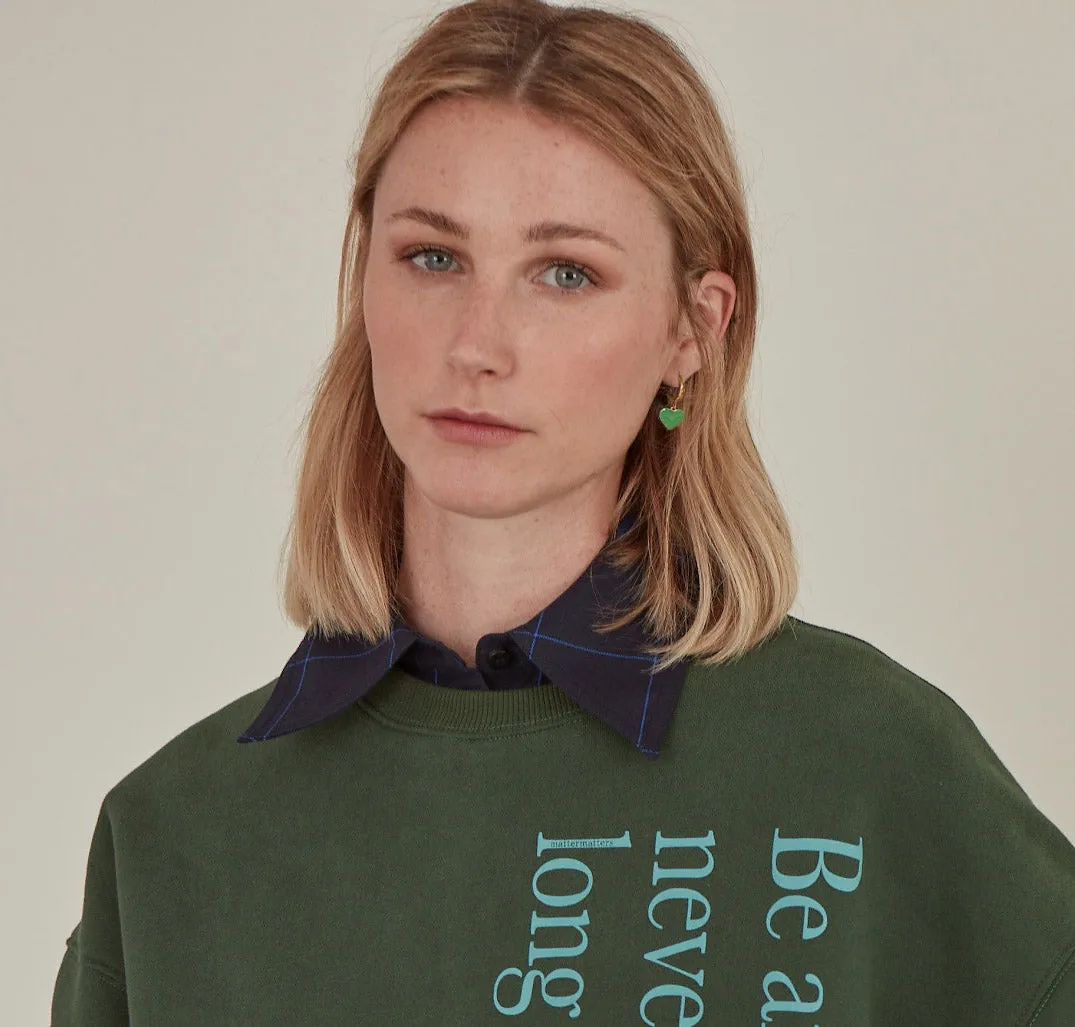 Humble Heart Earrings • Cobalt & Bright Green sold by Matter Matters product image thumbnail 4