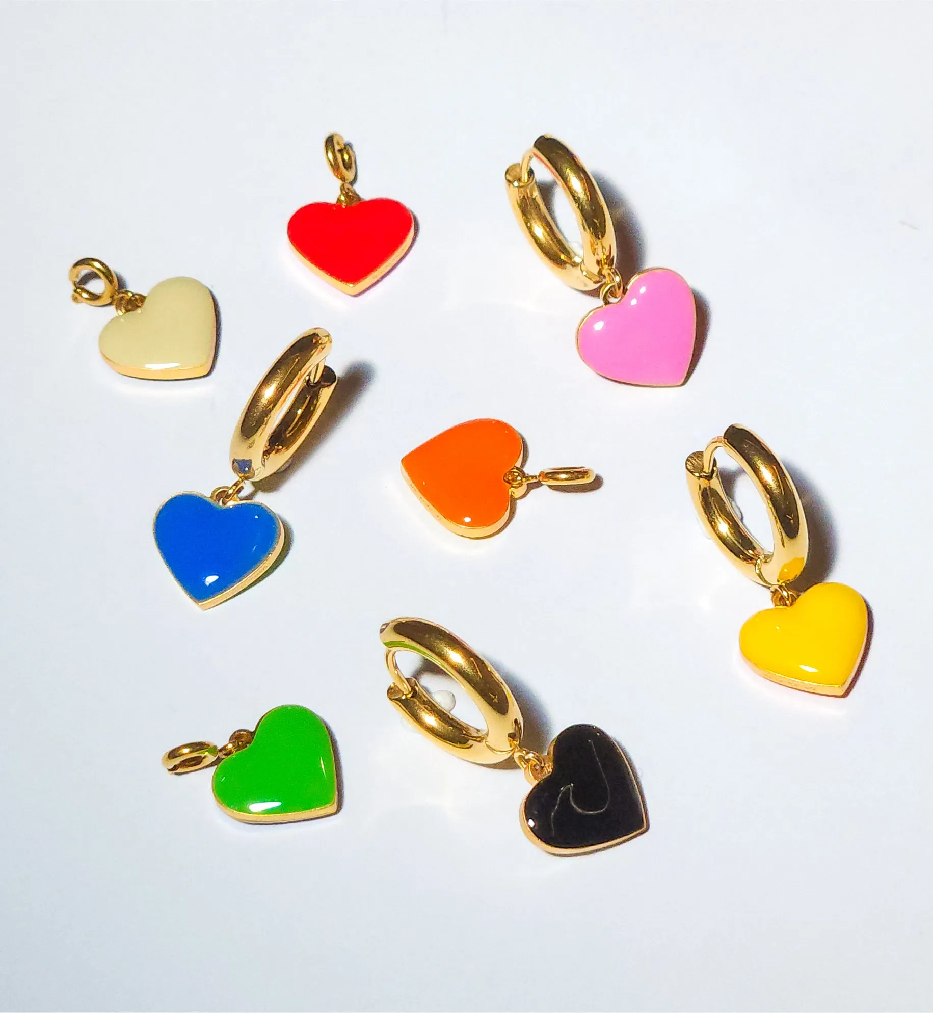 Humble Heart Earrings • Cobalt & Bright Green sold by Matter Matters product image thumbnail 5