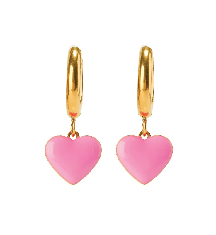 Humble Heart Earrings • Red & Pink sold by Matter Matters