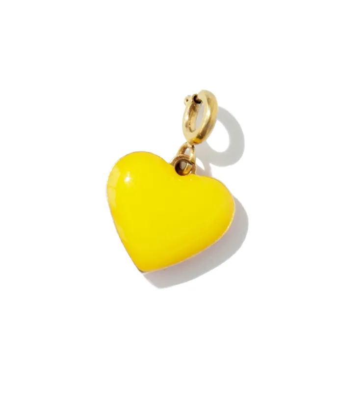 Humble Heart Pendant • Orange & Yellow sold by Matter Matters