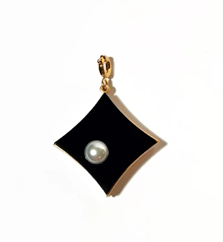 Sparkle Pendant • Black / Pearl sold by Matter Matters