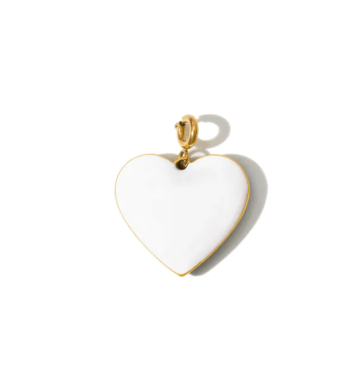 Set Your Heart Pendant • Sky Blue & White sold by Matter Matters