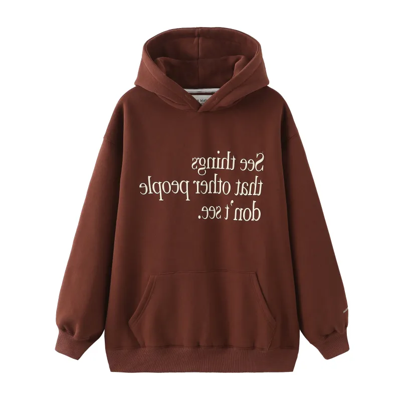 See Things / Oversized Hoodies • Brown sold by Matter Matters