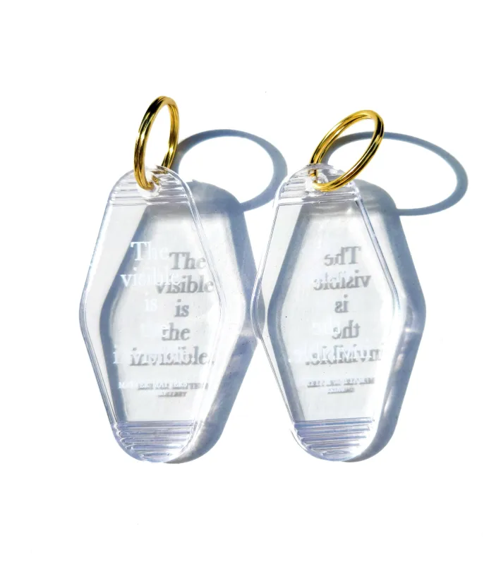 MMG Keyring • Transparent • The visible is the invisible. sold by Matter Matters