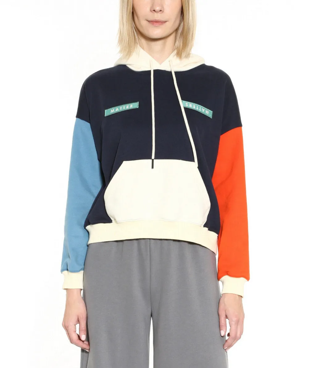 Stoic / Colour-block Hoodies • Navy sold by Matter Matters product image thumbnail 4