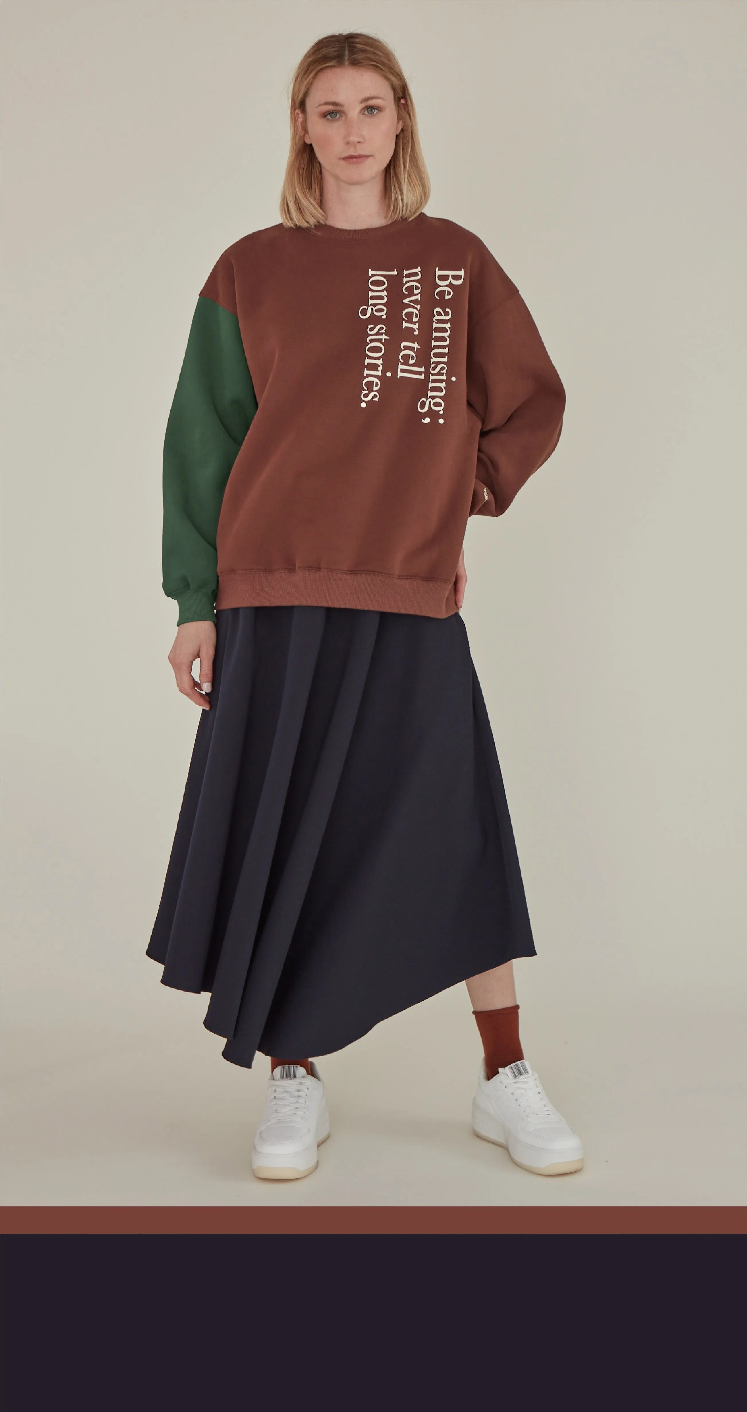 Be Amusing / Oversized Sweatshirt • Dark Brown sold by Matter Matters product image thumbnail 5