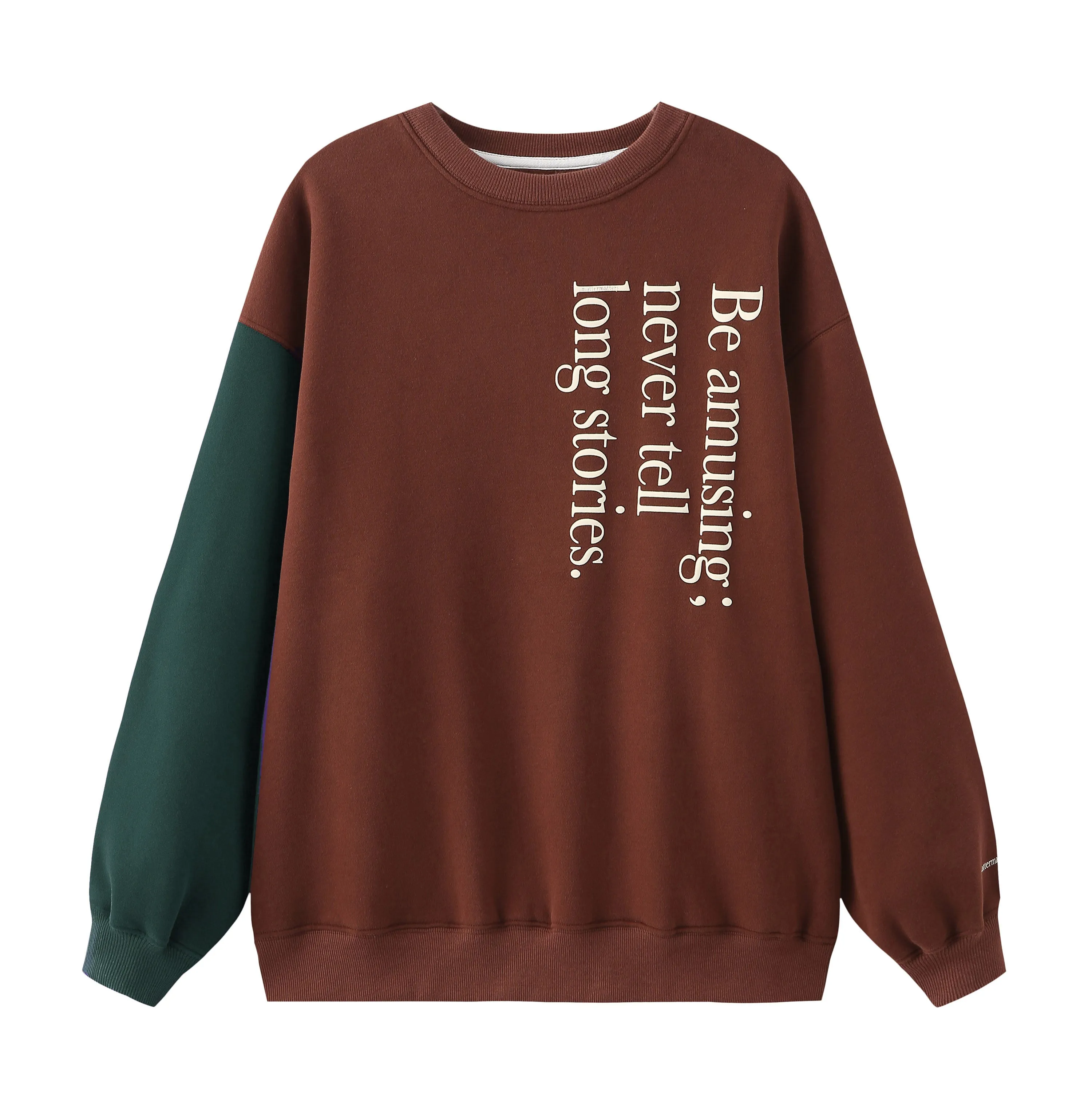 Be Amusing / Oversized Sweatshirt • Dark Brown sold by Matter Matters