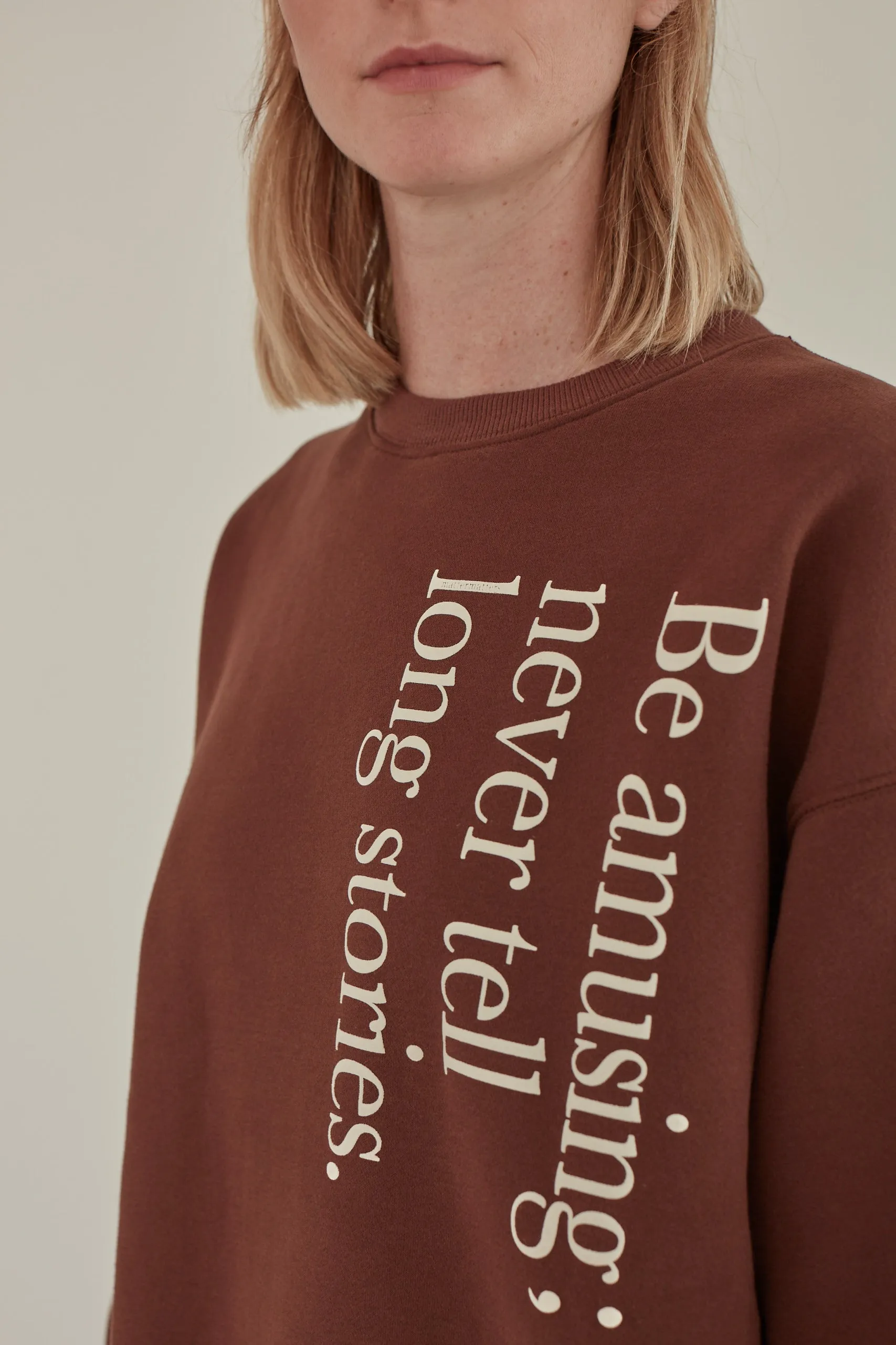 Be Amusing / Oversized Sweatshirt • Dark Brown sold by Matter Matters product image thumbnail 3