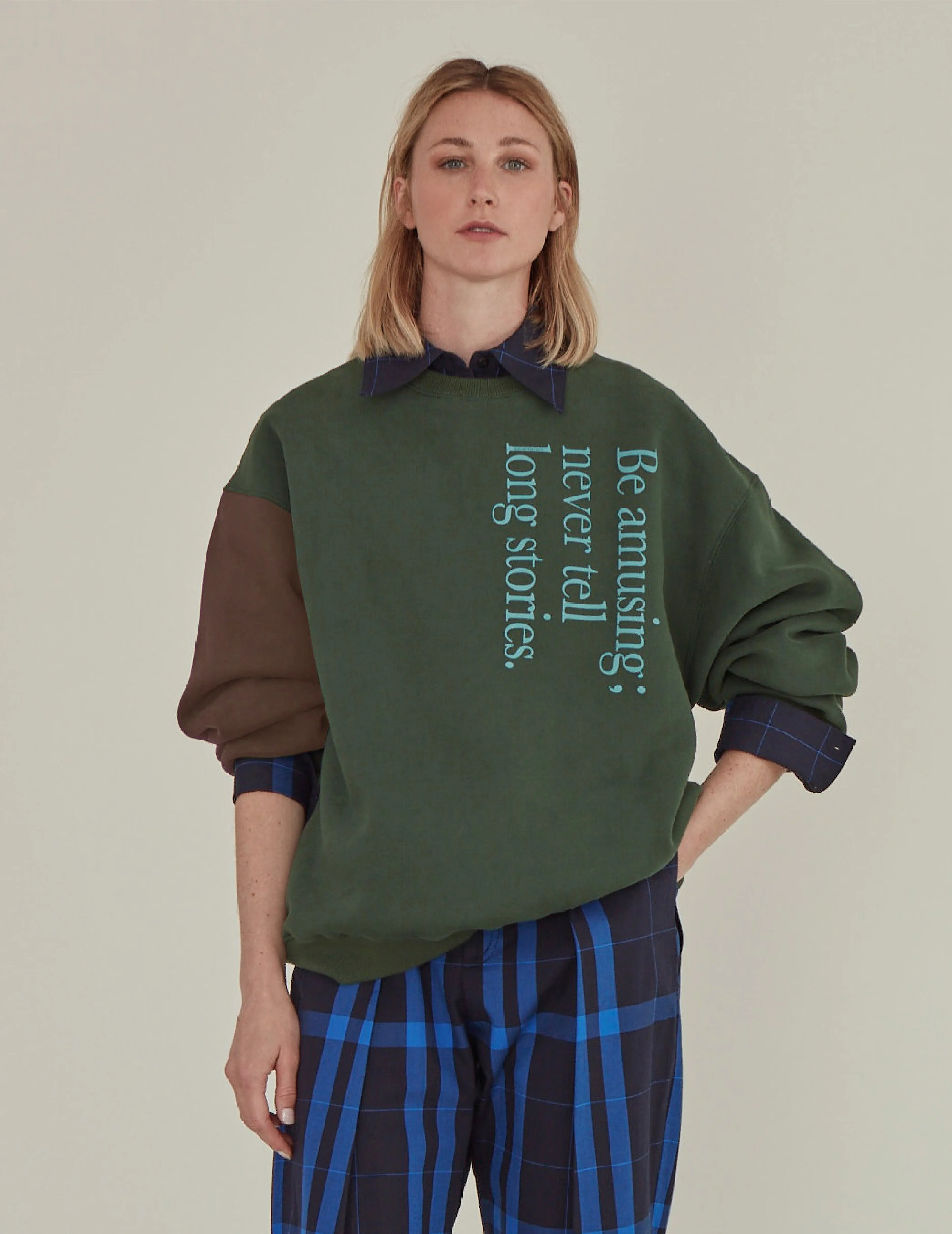 Be Amusing / Oversized Sweatshirt • Green sold by Matter Matters product image thumbnail 2