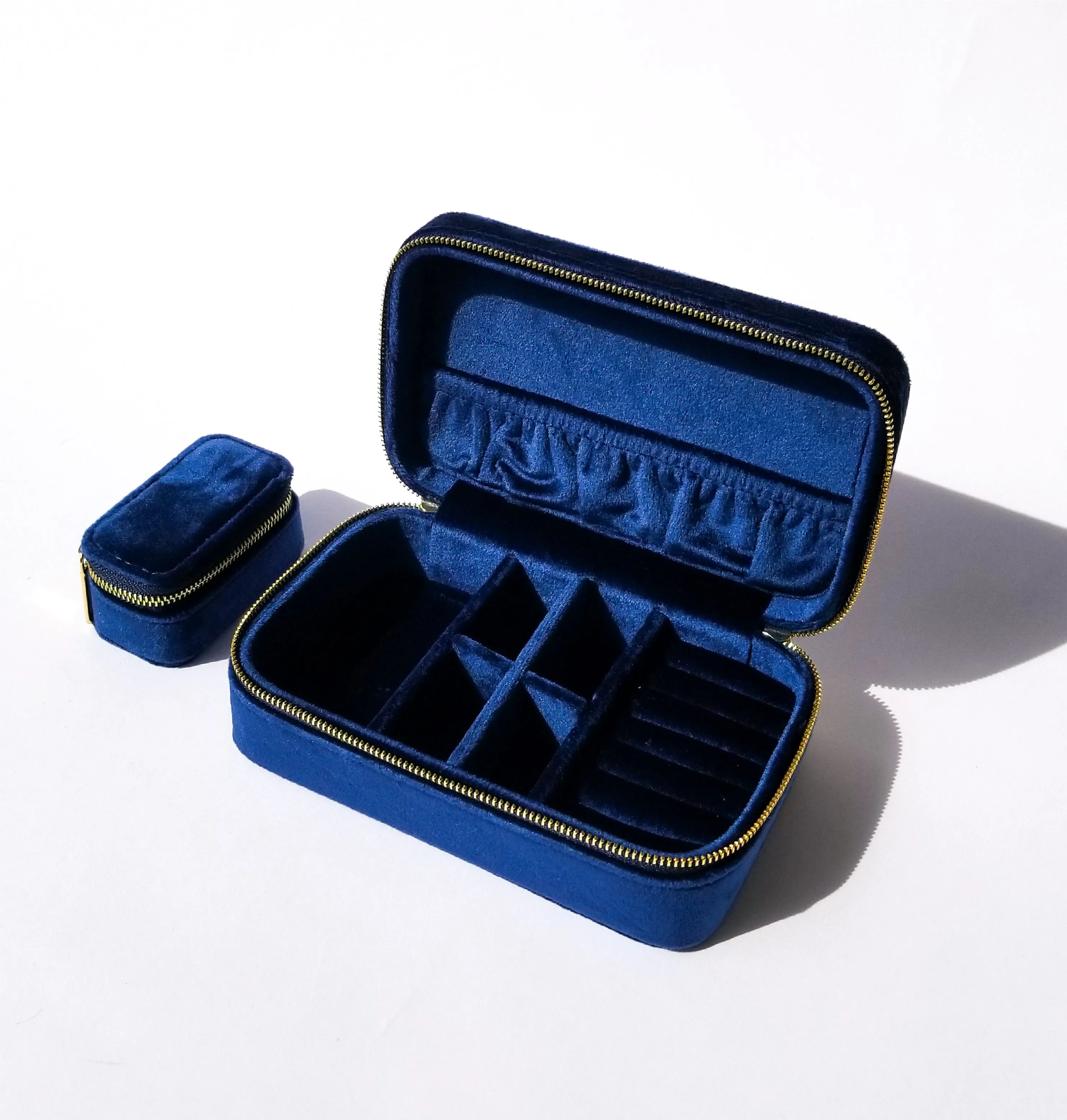 Velvet Jewellery Case Set • Midnight Blue sold by Matter Matters product image thumbnail 2