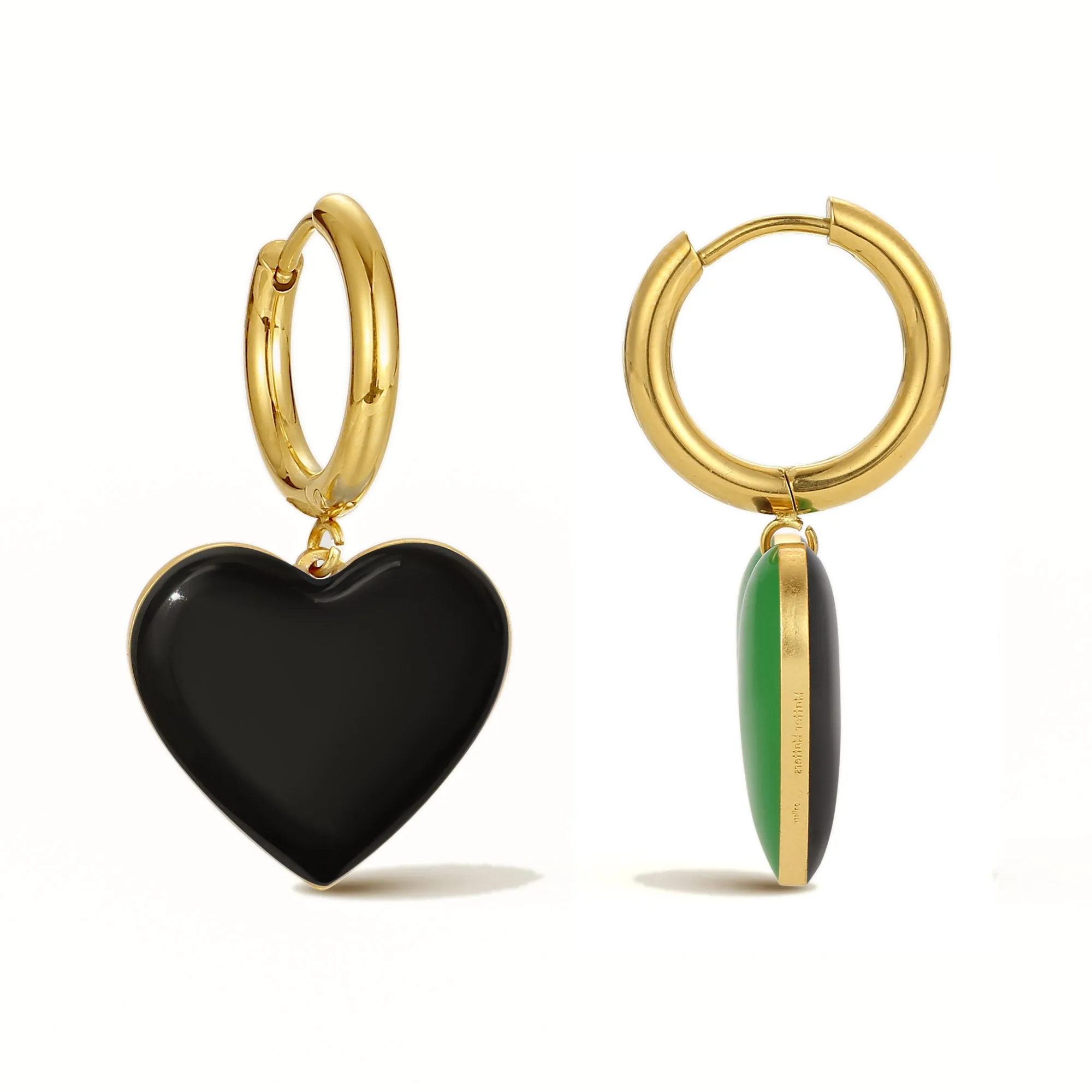 Hold Your Heart / Hoops • Black & Green sold by Matter Matters product image thumbnail 2