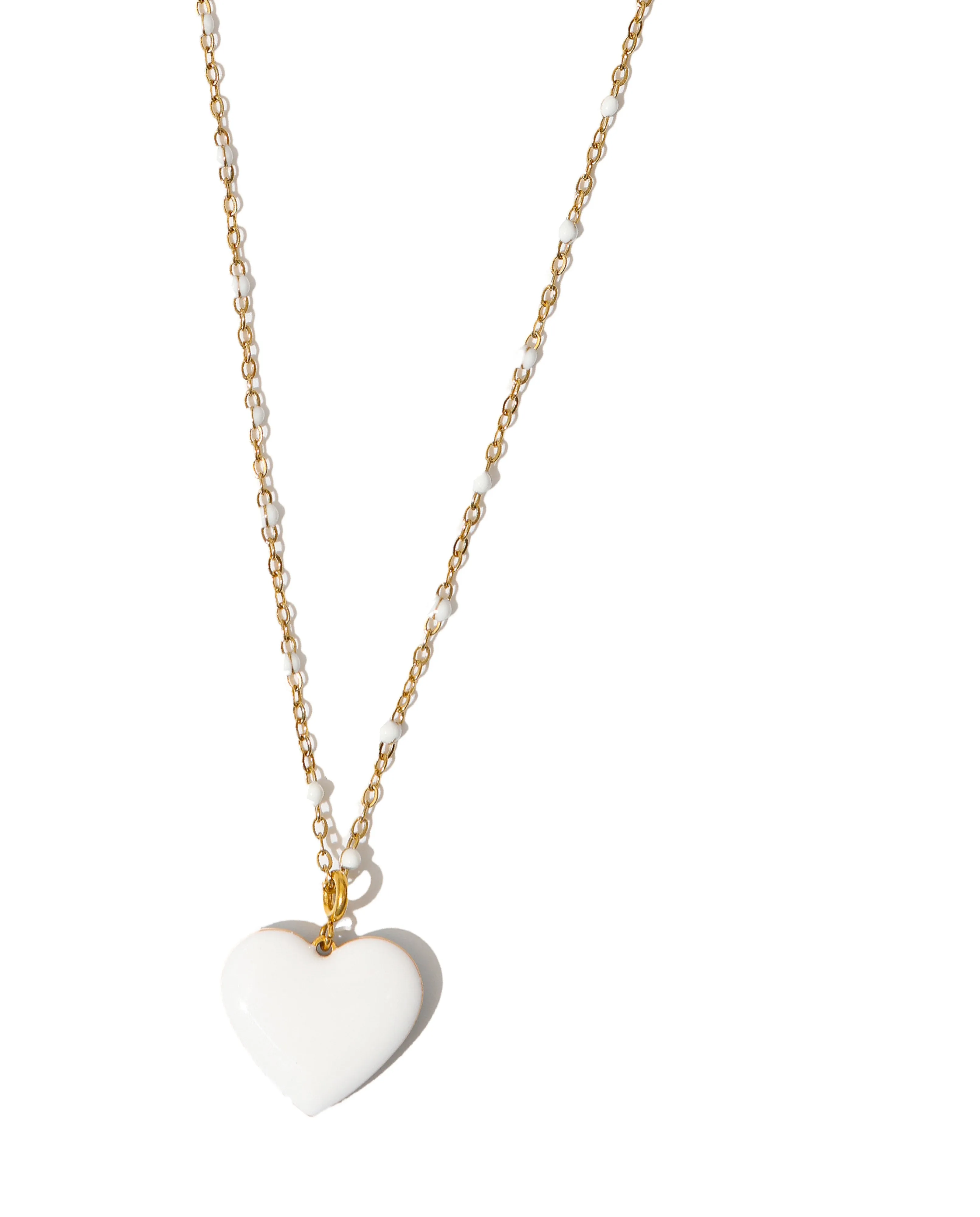 Follow Your Heart Necklace • Sky Blue & White sold by Matter Matters product image thumbnail 3